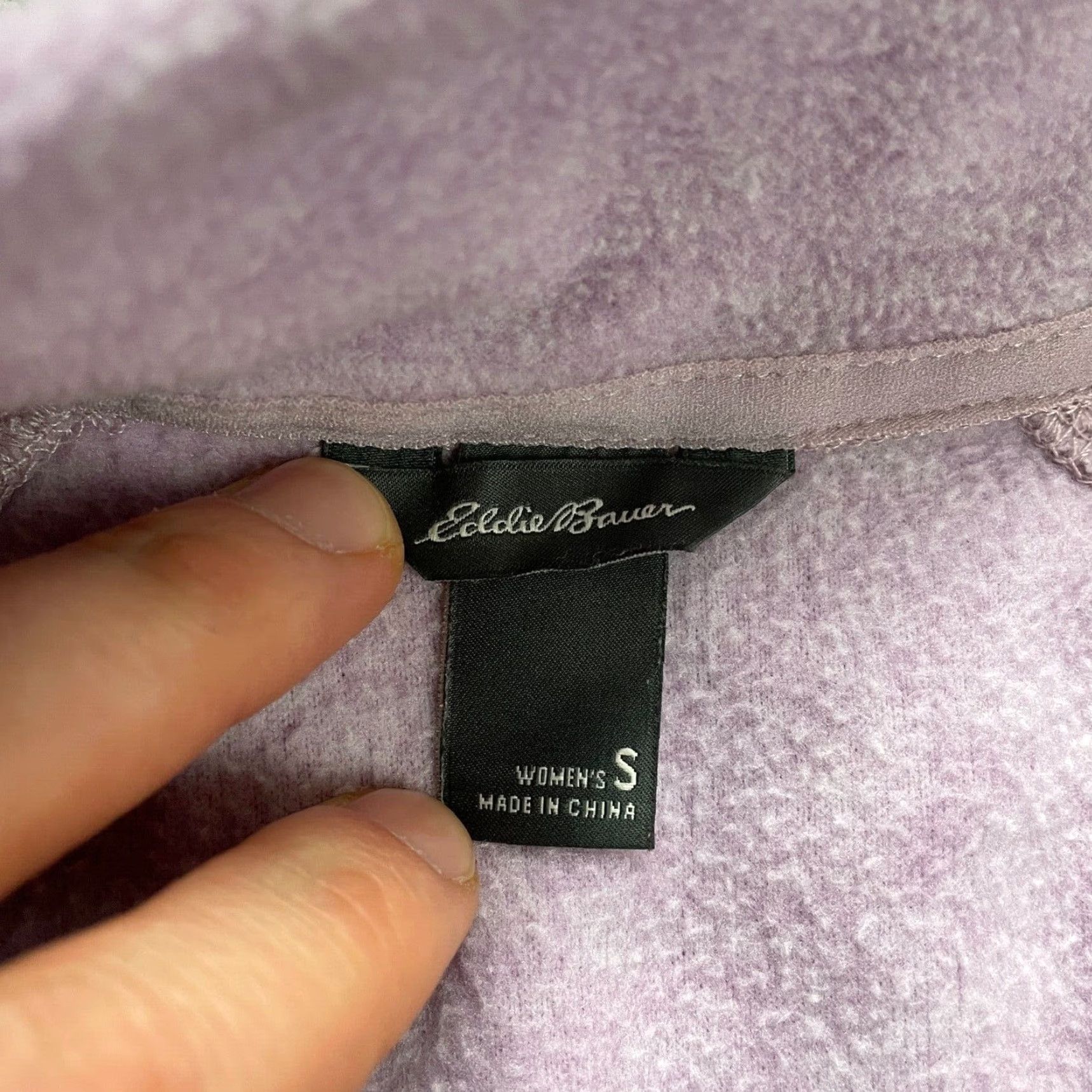 Eddie Bauer Eddie Bauer Fleece Jacket Womens Small Purple 1/4 Zip High Neck Outdoor Hiking Jacket Shirt? Size S / US 4 / IT 40 - 3 Thumbnail
