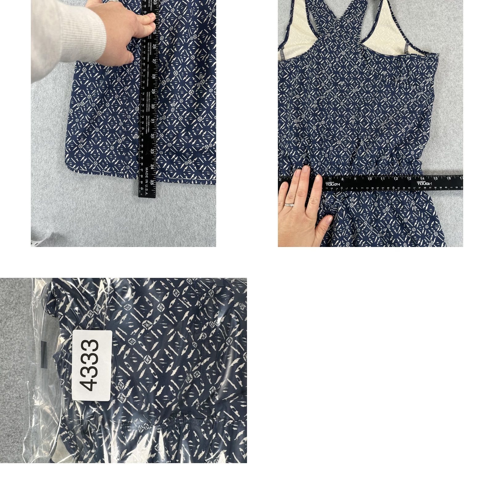 Patagonia Patagonia Dress Womens Small Blue Geometric Tank Sundress Pockets Drawstring Sleeveless Short Shirt? Size S / US 4 / IT 40 - 9 Thumbnail