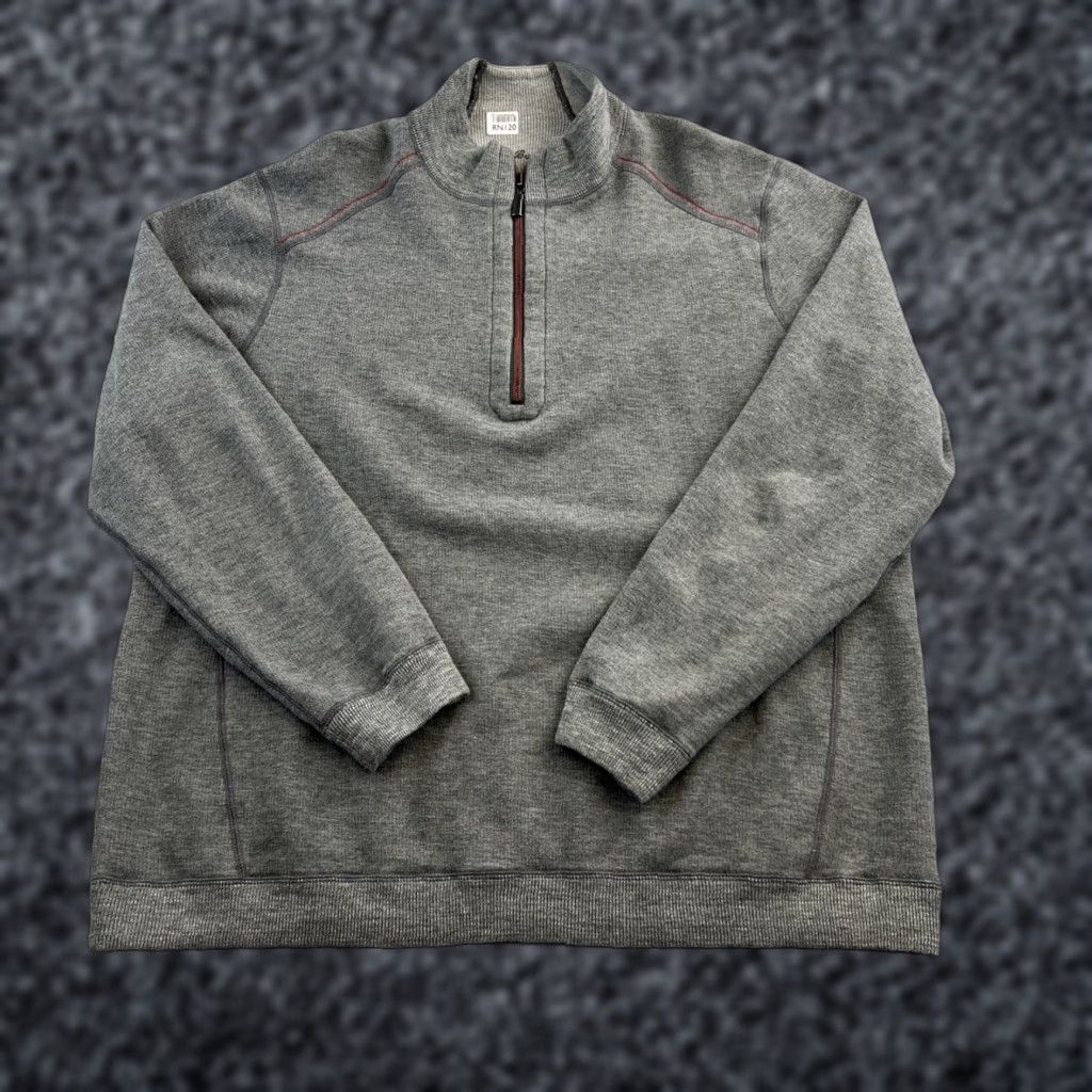 Tommy Bahama Tommy Bahama Sweater Men’s XL Gray Long Sleeve 1/4 Zip Knit Pullover Preppy Shirt Men XL Gray Knit Pullover 1/4 Zip Classic Outdoor Preppy Mens Size US XL / EU 56 / 4 - 1 Thumbnail