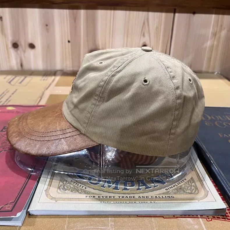 RRL Ralph Lauren RRL Ralph Lauren First year leather hat with dog head embr Size ONE SIZE - 5 Thumbnail