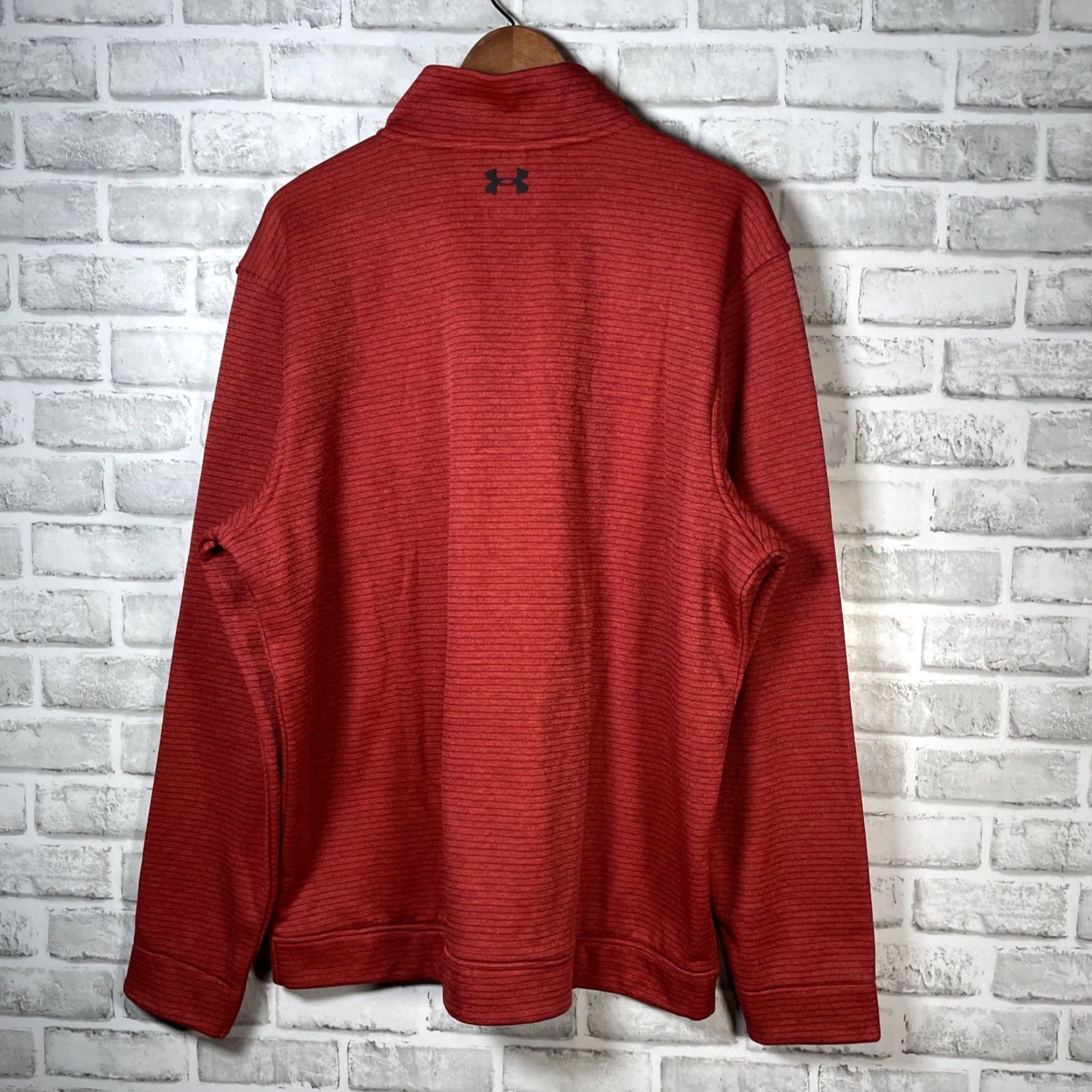 Under Armour Under Armour Storm Golf Pullover 2XL Red Striped Quarter Zip Activewear Mens Size US XXL / EU 58 / 5 - 5 Thumbnail