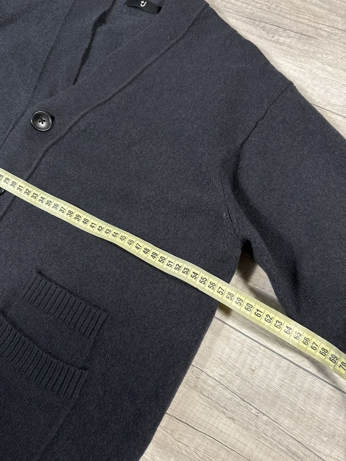Jil Sander × Uniqlo Jil Sander x Uniqlo +J Wool Cardigan Black Gray Oversized Size US L / EU 52-54 / 3 - 8 Thumbnail