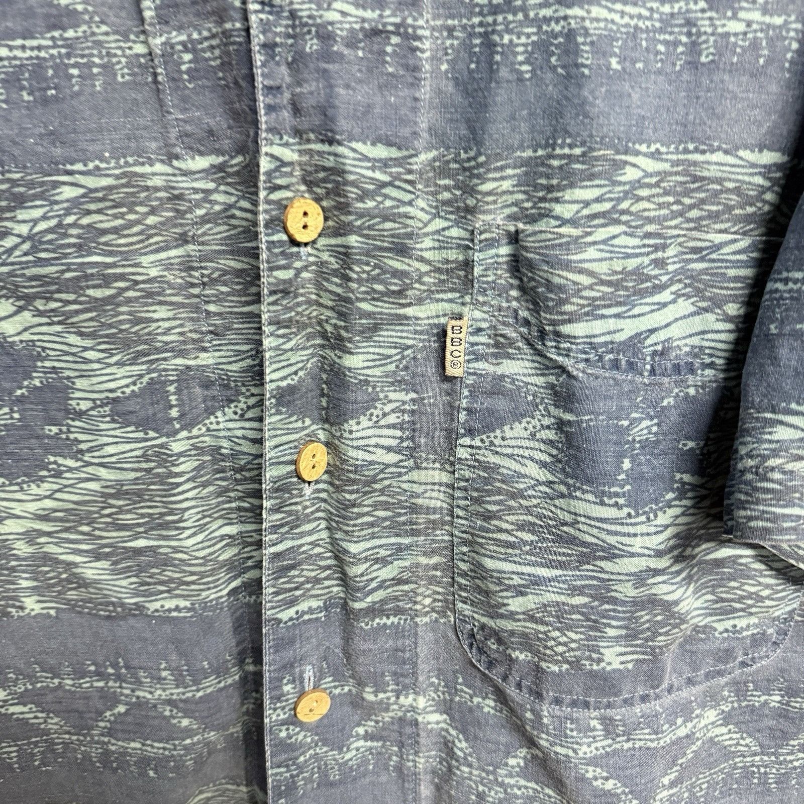 Bugle Boy Vintage Bugle Boy Loop Collar Button Up Shirt Mens L Size US L / EU 52-54 / 3 - 3 Thumbnail