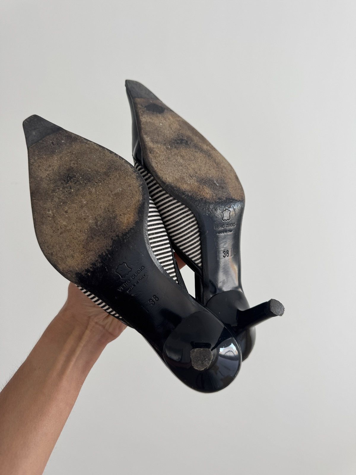 Vintage VINTAGE made in Italy - heeled mules Size US 7 / IT 37 - 12 Thumbnail