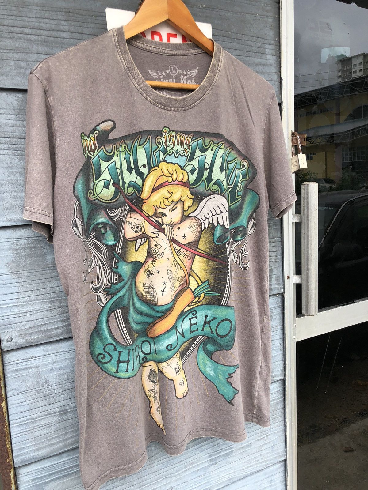 Ed Hardy × Vintage 🔥Vintage Y2K🔥 Shiroi Neko Art Like Christian Audigier Tee Size US L / EU 52-54 / 3 - 2 Thumbnail