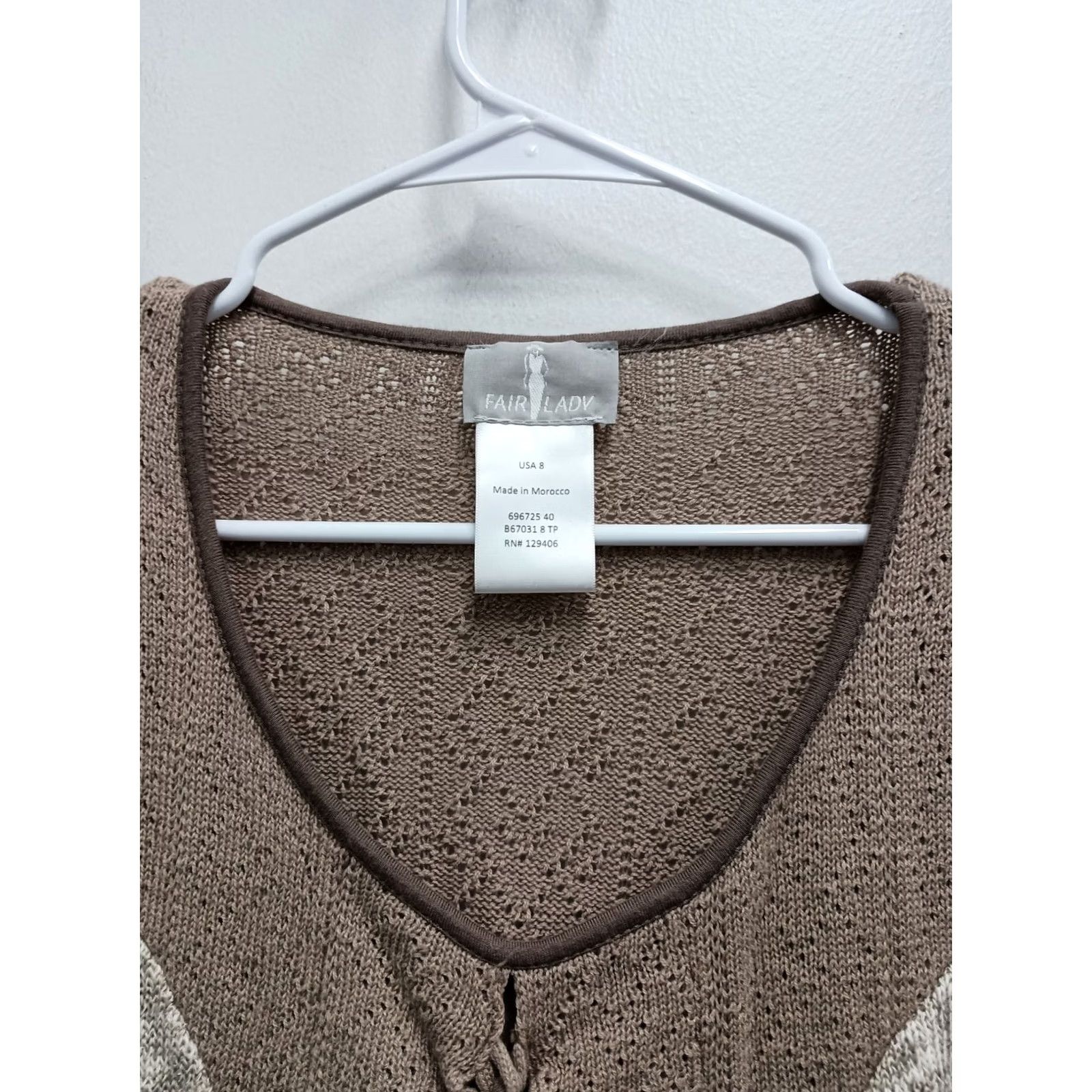 Vintage VINTAGE Fair Lady Top Womens 8 Beige VTG 90s Fairy Grunge Tunic Size Lace Long Sleeve Size M / US 6-8 / IT 42-44 - 5 Thumbnail