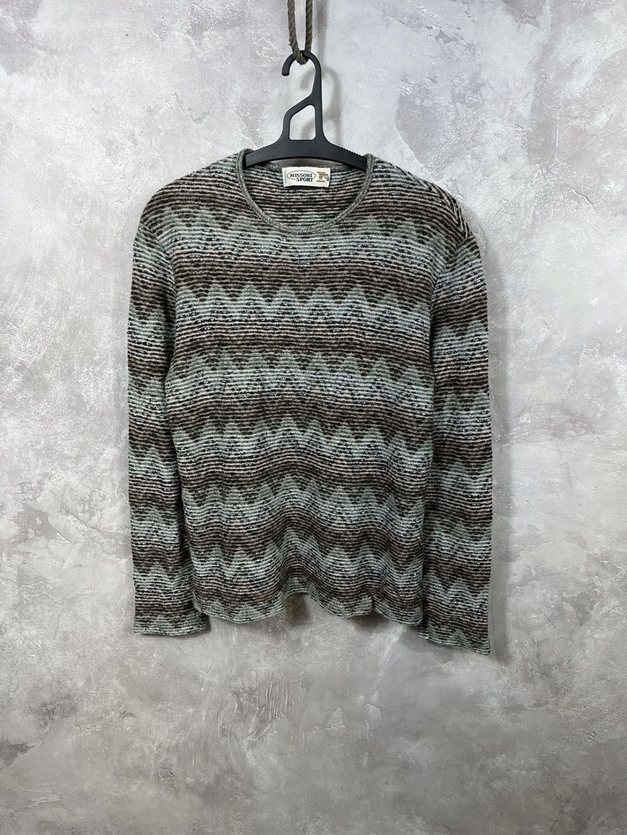 Japanese Brand × Missoni × Vintage Vintage Missoni Sport Pattern Y2k Sweater Size M / US 6-8 / IT 42-44 - 1 Thumbnail