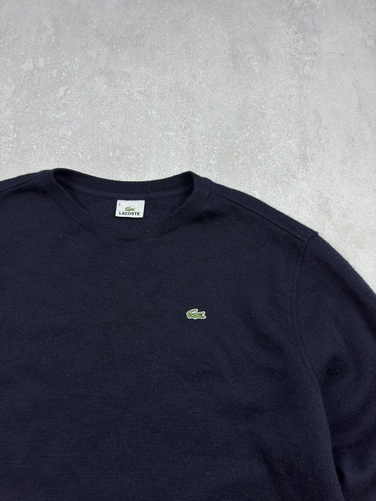 Lacoste Vintage Lacoste 90s Dark Blue Wool Sweater Logo size 8 Size US XXL / EU 58 / 5 - 3 Thumbnail