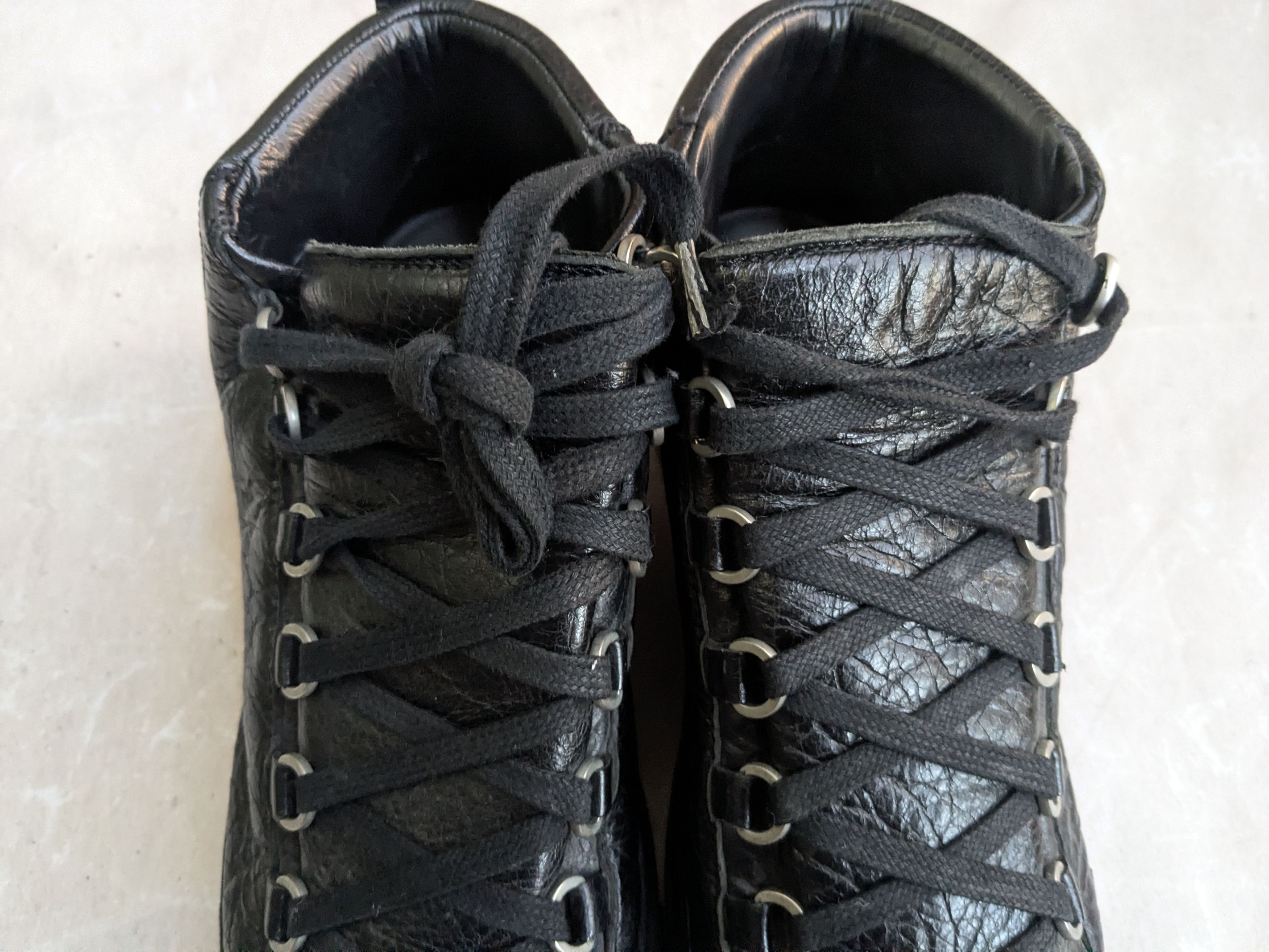 Balenciaga Balenciaga Arena Black 8 High Tops Leather Size US 8 / EU 41 - 2 Thumbnail