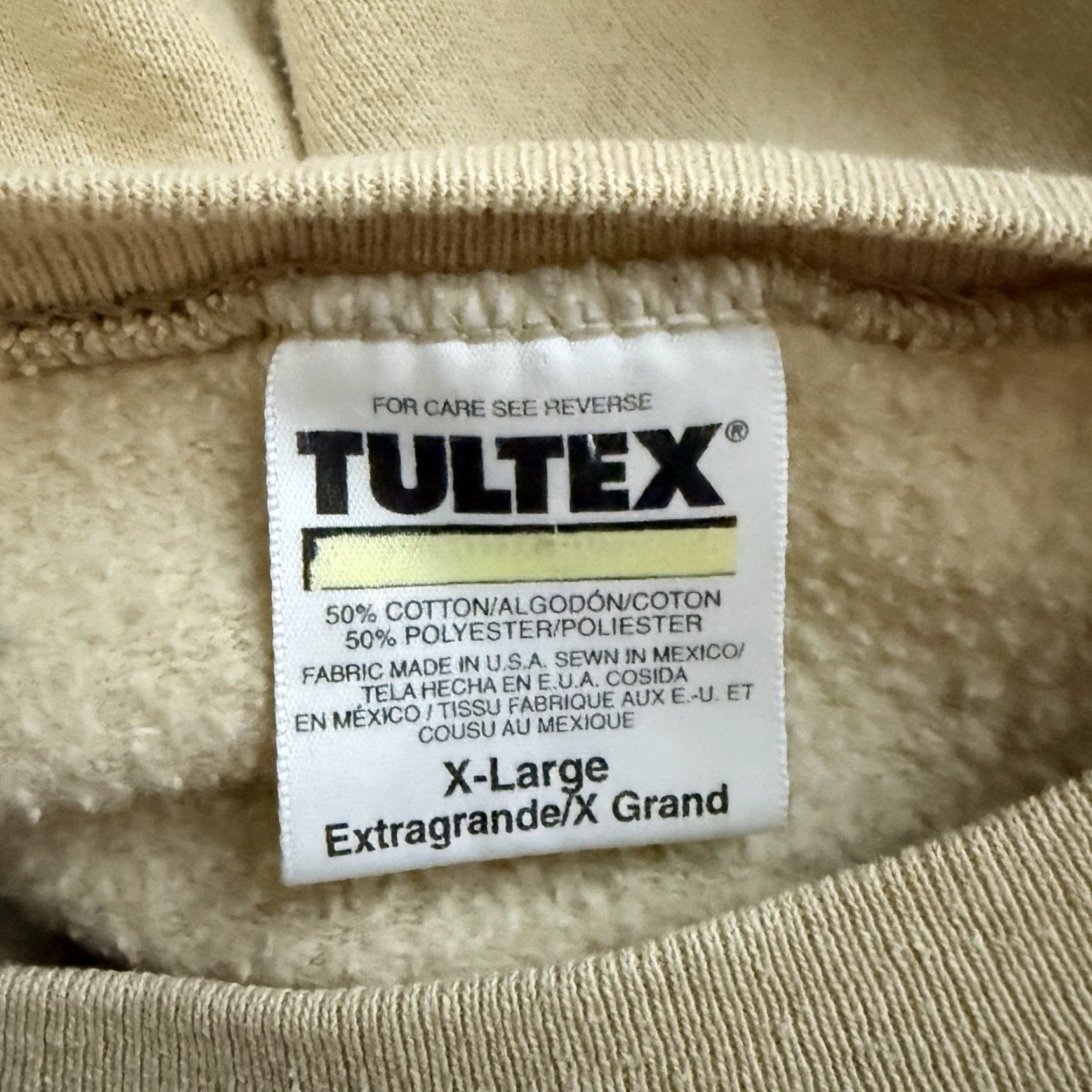 Tultex VINTAGE Tultex River Graphic Pullover Sweater Mens XL Beige Long Sleeve Size US XL / EU 56 / 4 - 4 Thumbnail