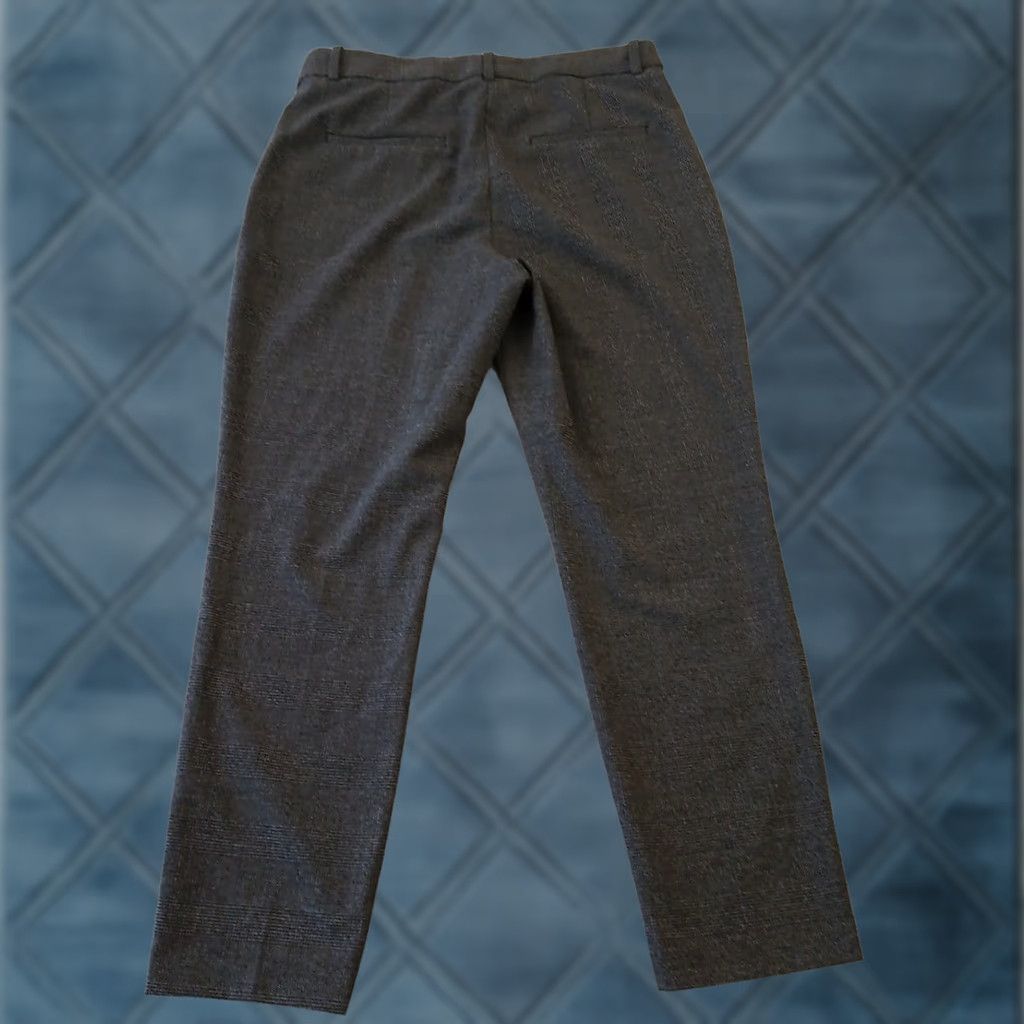 H&M H&M Dress Pants Womens Size 12 Gray Plaid Pockets 32x28 High Rise Regular Straight Wear Mens Womens Size 34" / US 12 / IT 48 - 1 Thumbnail
