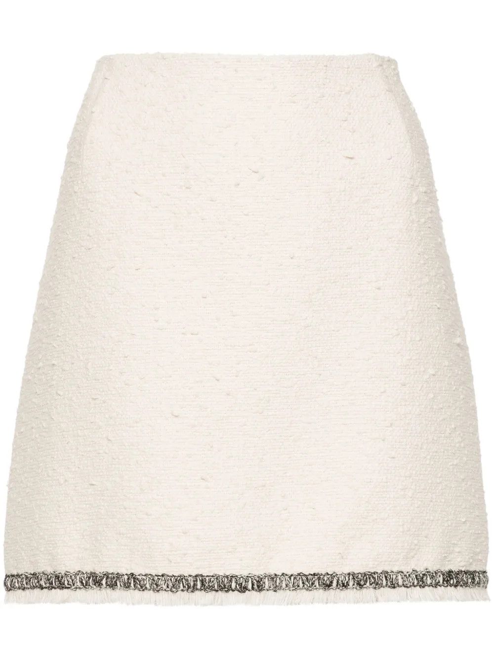 Moncler o1y1125 Mini Skirt in Ivory Size 27" / US 4 / IT 40 - 1 Thumbnail