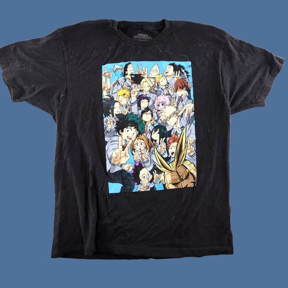 Vintage Funimation My Hero Academia T Shirt Mens XL Black Graphic Short Sleeve Logo Official Size US XL / EU 56 / 4 - 1 Thumbnail