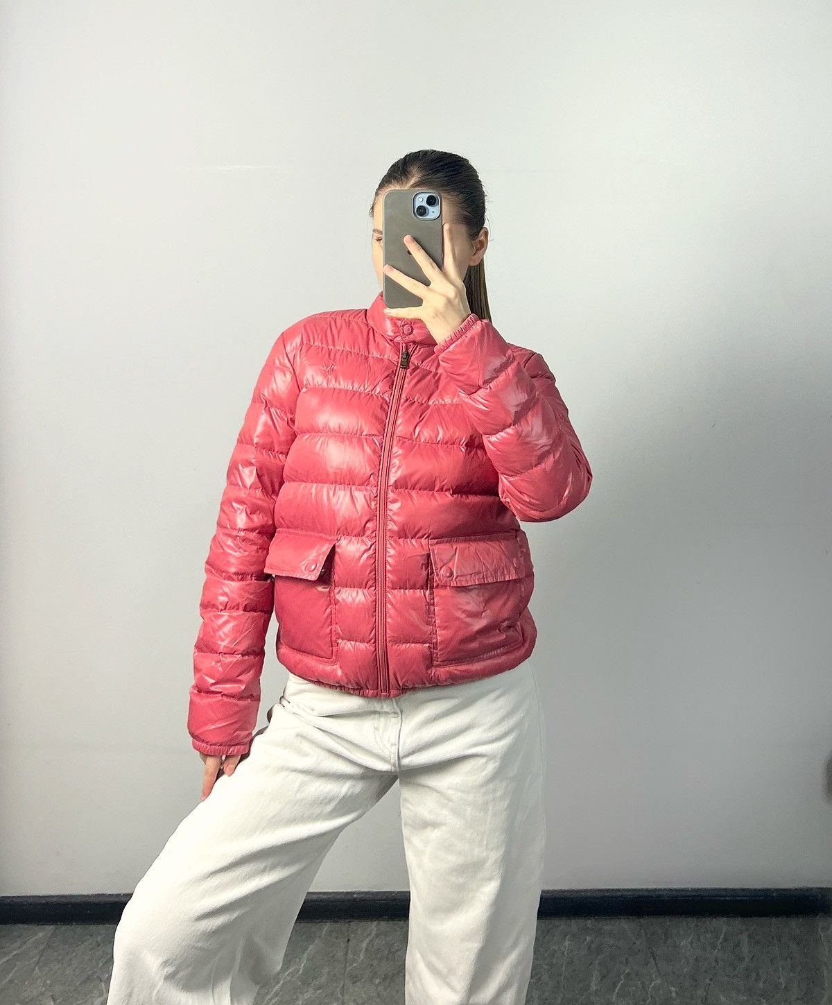 Polo Ralph Lauren Vintage jacket puffer PRL polo ralph lauren pink Size S / US 4 / IT 40 - 2 Thumbnail