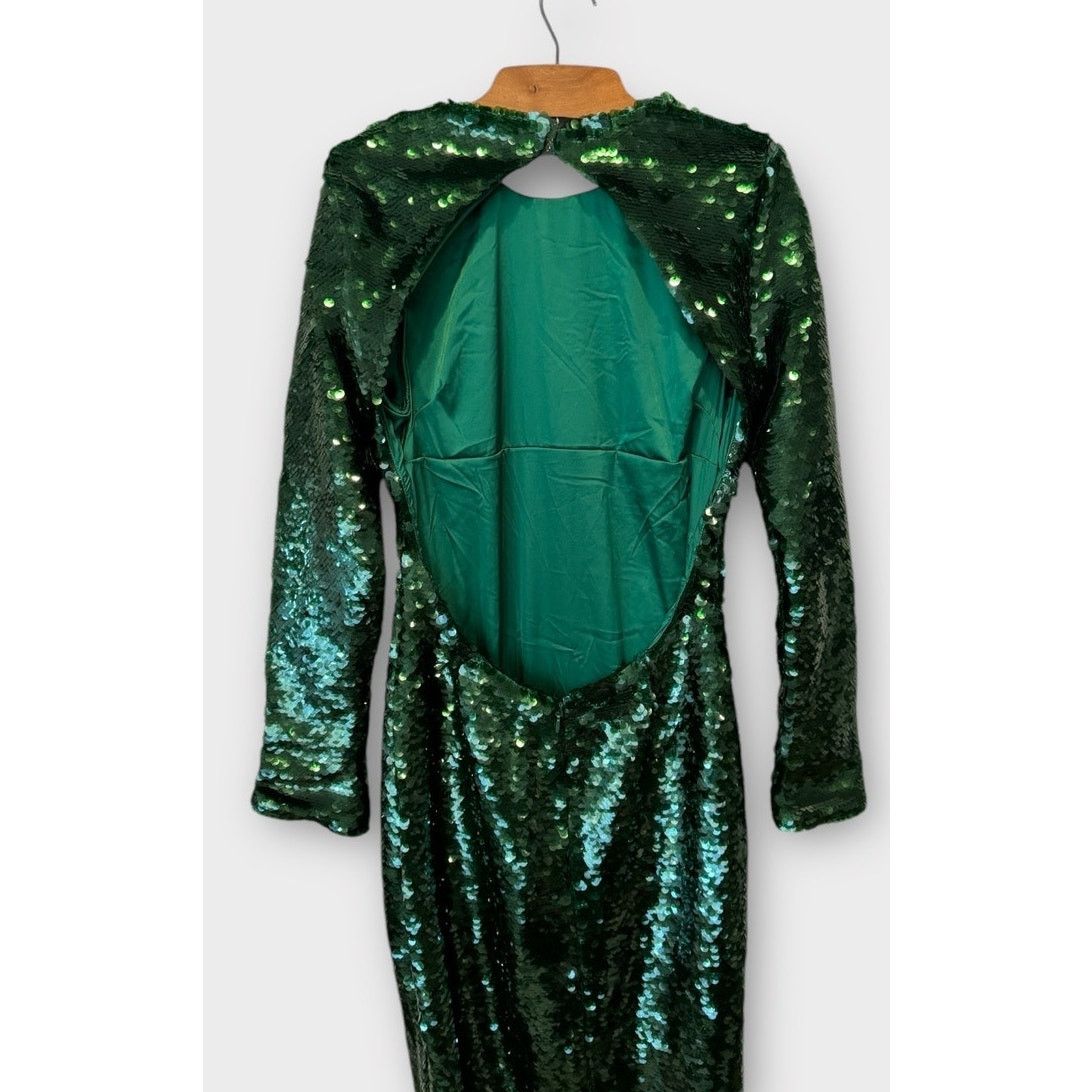 House of CB HOUSE OF CB Belle Sequin Long Sleeve Open Back Maxi Dress M Size M / US 6-8 / IT 42-44 - 11 Thumbnail