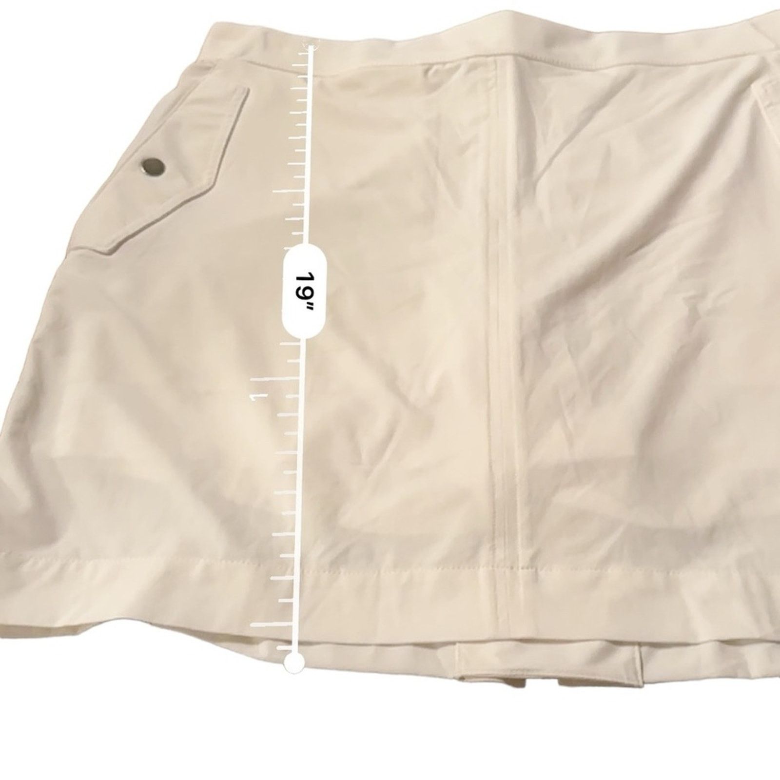 Athleta Athleta Vienna Jupe Cargo Skort in Magnolia White Size 16 Size 38" / US 16 / IT 52 - 11 Thumbnail