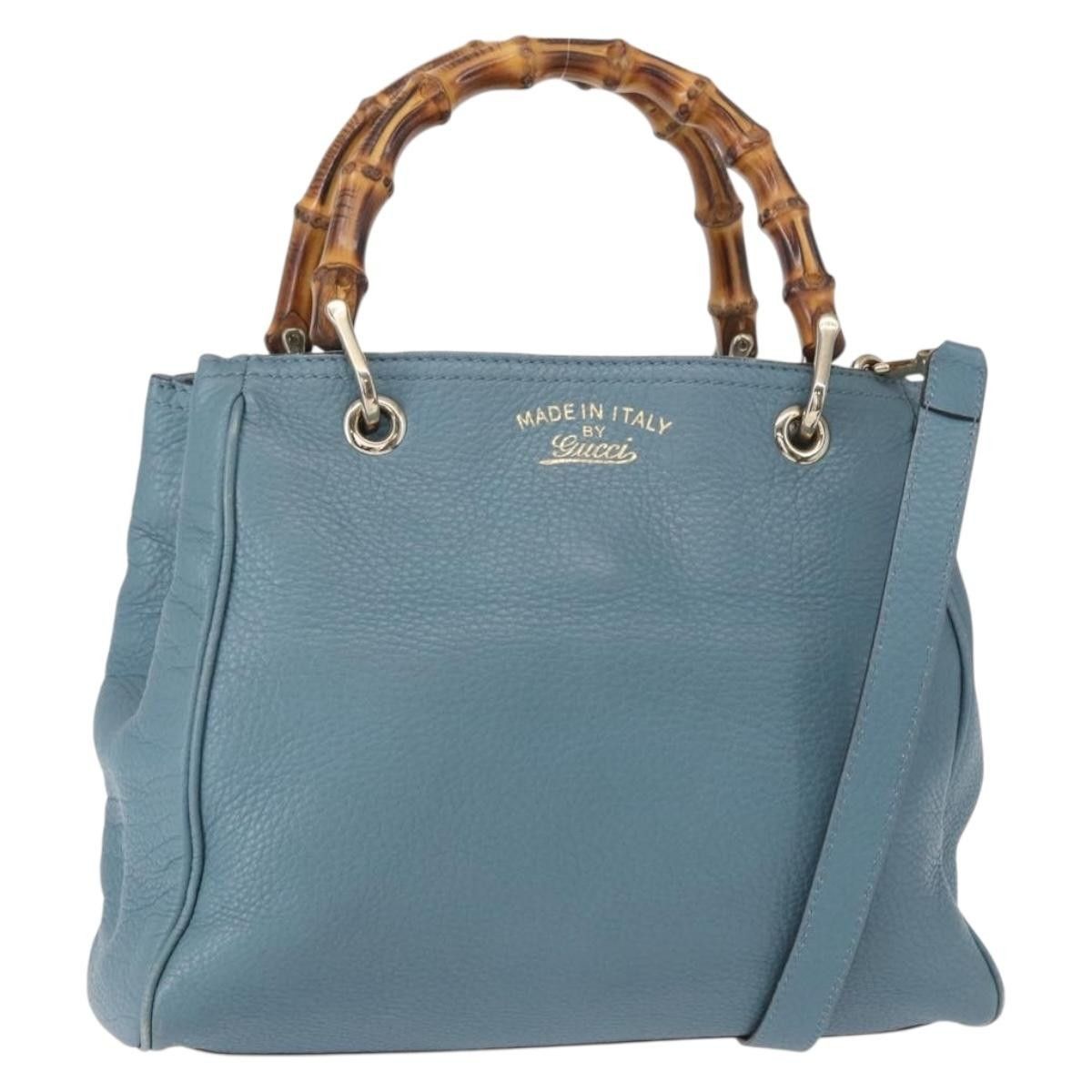 Gucci Gucci Bamboo Shopper Tote Leather Size ONE SIZE - 1 Thumbnail