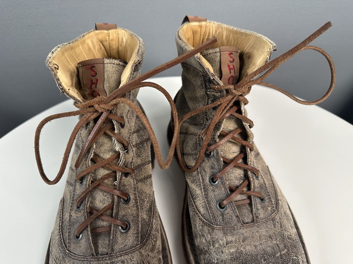 Shoto SHOTO Italy Artisan Distressed Leather Boots Elephant Grain Size US 8 / EU 41 - 6 Thumbnail