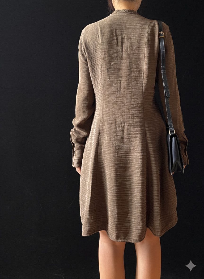 Giorgio Armani Giorgio Armani Early 90s Crinkle Tunic Button Shirt Size S / US 4 / IT 40 - 3 Thumbnail