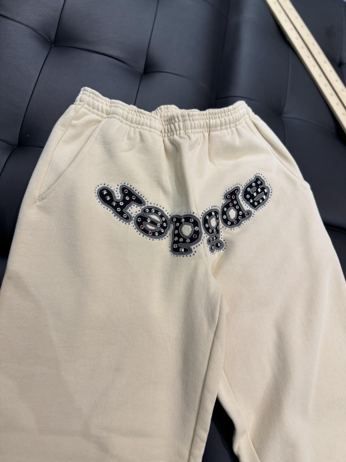 Sp5der Size XS - Sp5der Worldwide Cream Stone Sweatpants Spider Size US 28 / EU 44 - 5 Thumbnail