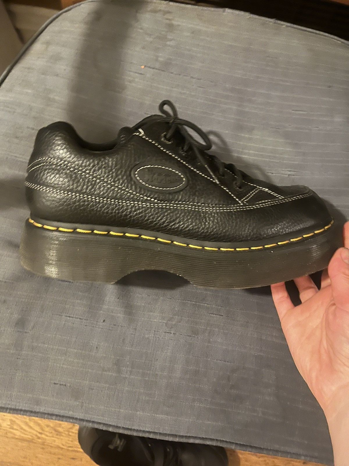 Dr. Martens BUZZ 5-Eye Milled Napa Leather Shoes Size US 9 / IT 39 - 2 Thumbnail