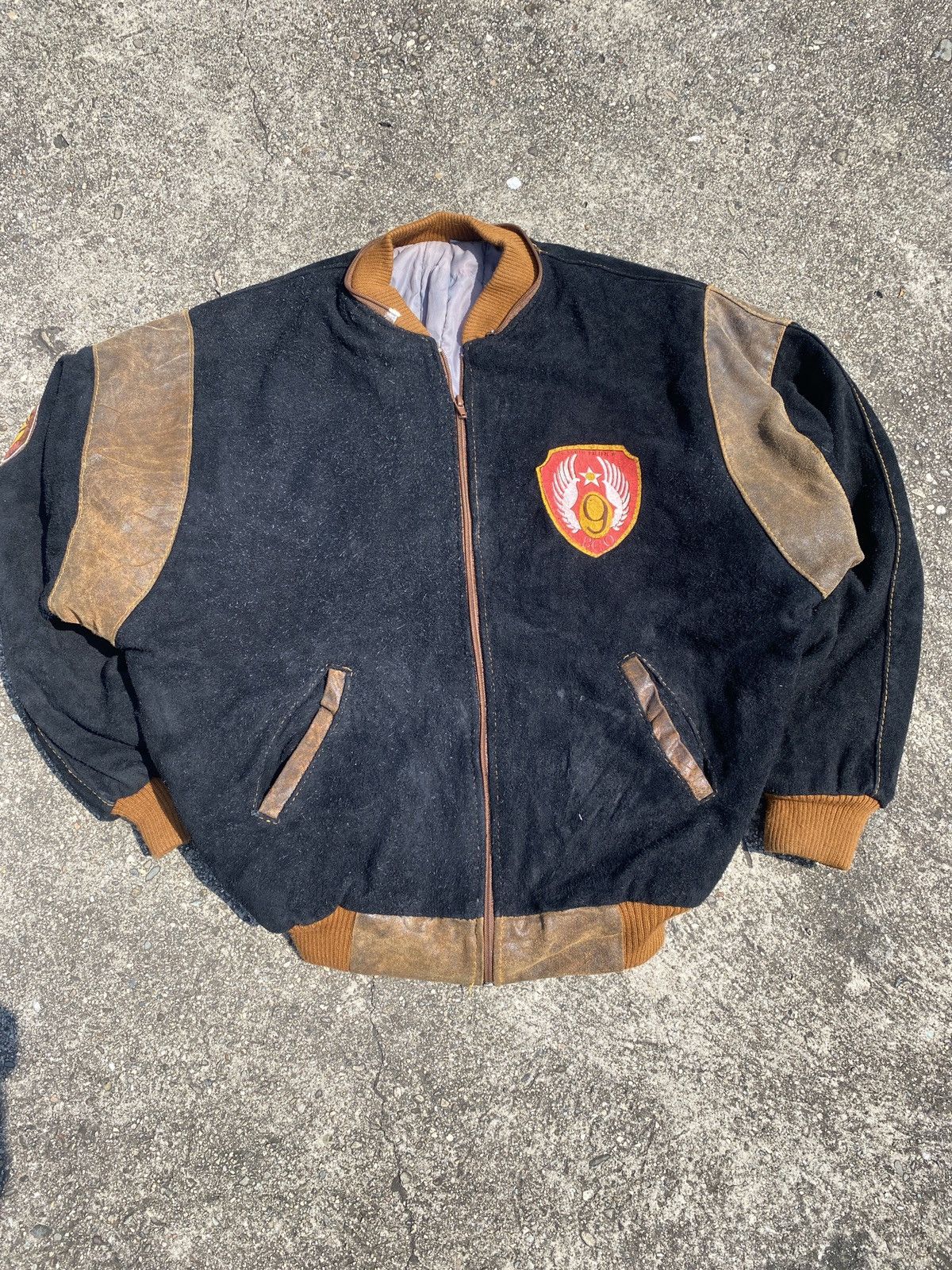 Maison Margiela × Vintage Vintage US Suede Bomber Jacket Size US M / EU 48-50 / 2 - 2 Thumbnail