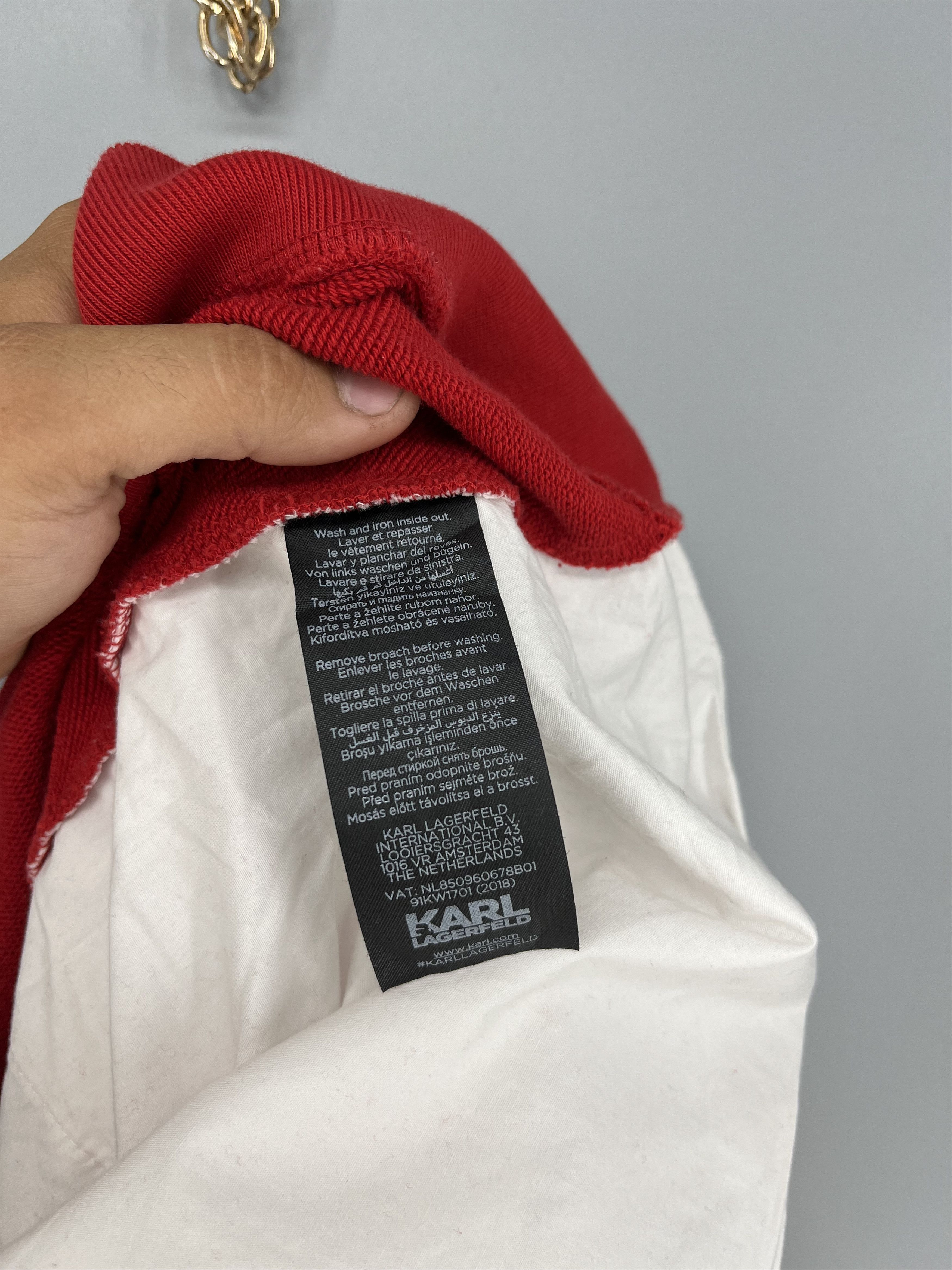Karl Lagerfeld Woman’s Karl Lagerfeld Sweatshirt Ruffle Rad Hoodie W/Logo Size M / US 6-8 / IT 42-44 - 9 Thumbnail