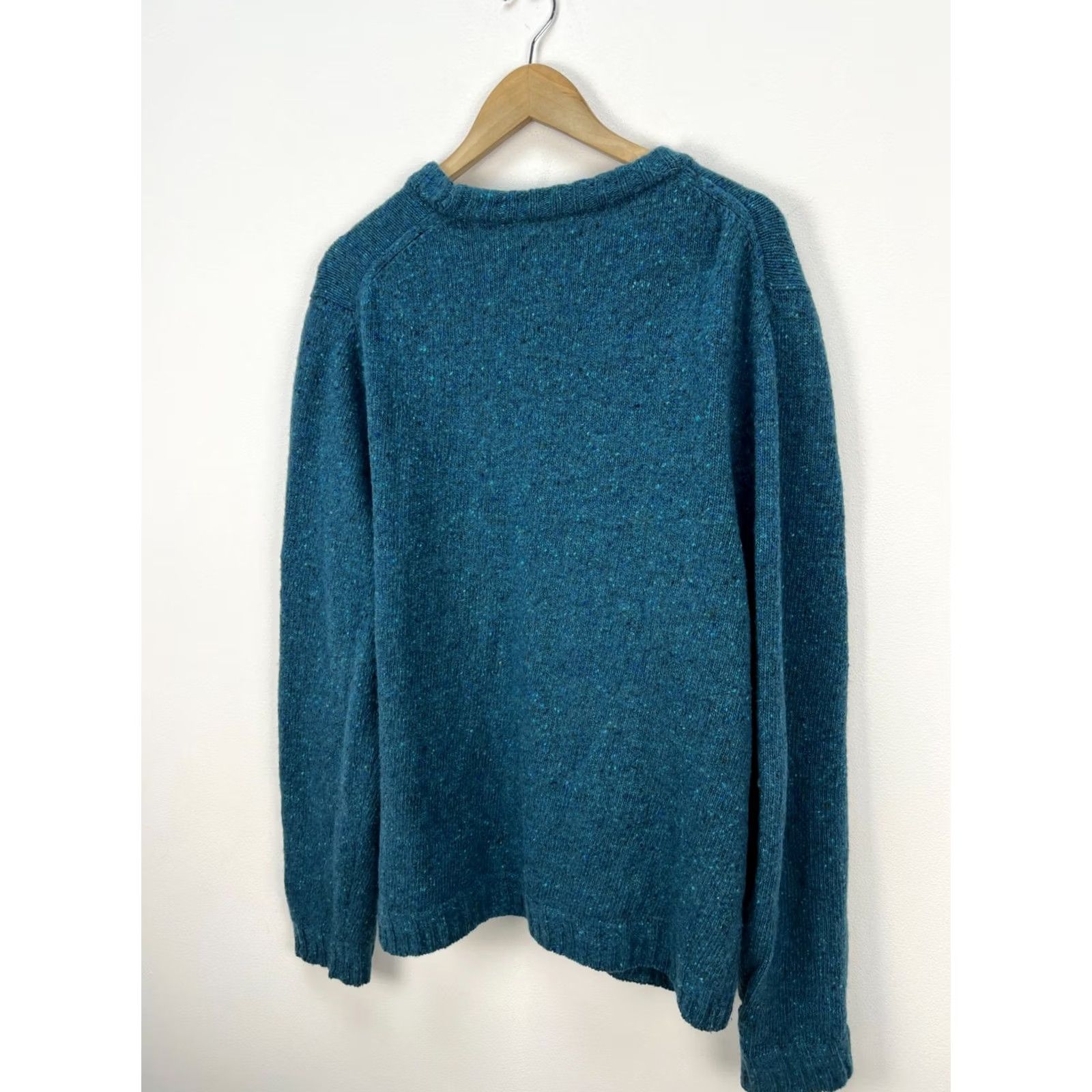 Finisterre Finisterre Sweater Mens 2XL Crew Neck Wool Pullover Solid Knit Logo Some Turquoise Vintage No Size US XXL / EU 58 / 5 - 7 Thumbnail