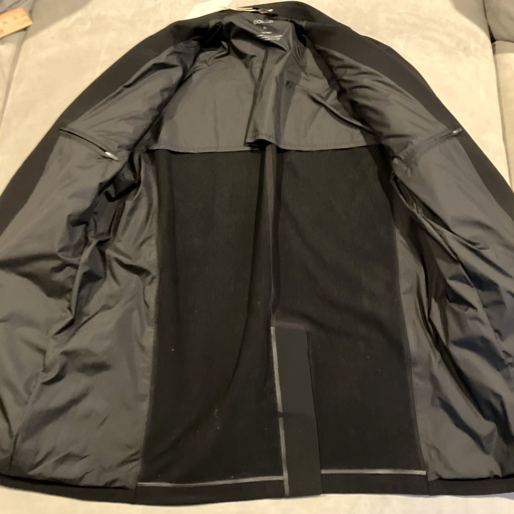 Vintage NWT Paskho Black Blazer Jacket Stretch Modern Travel Tech Pockets XL Blazer Mens Regular Mid-Length Size 46R - 6 Thumbnail