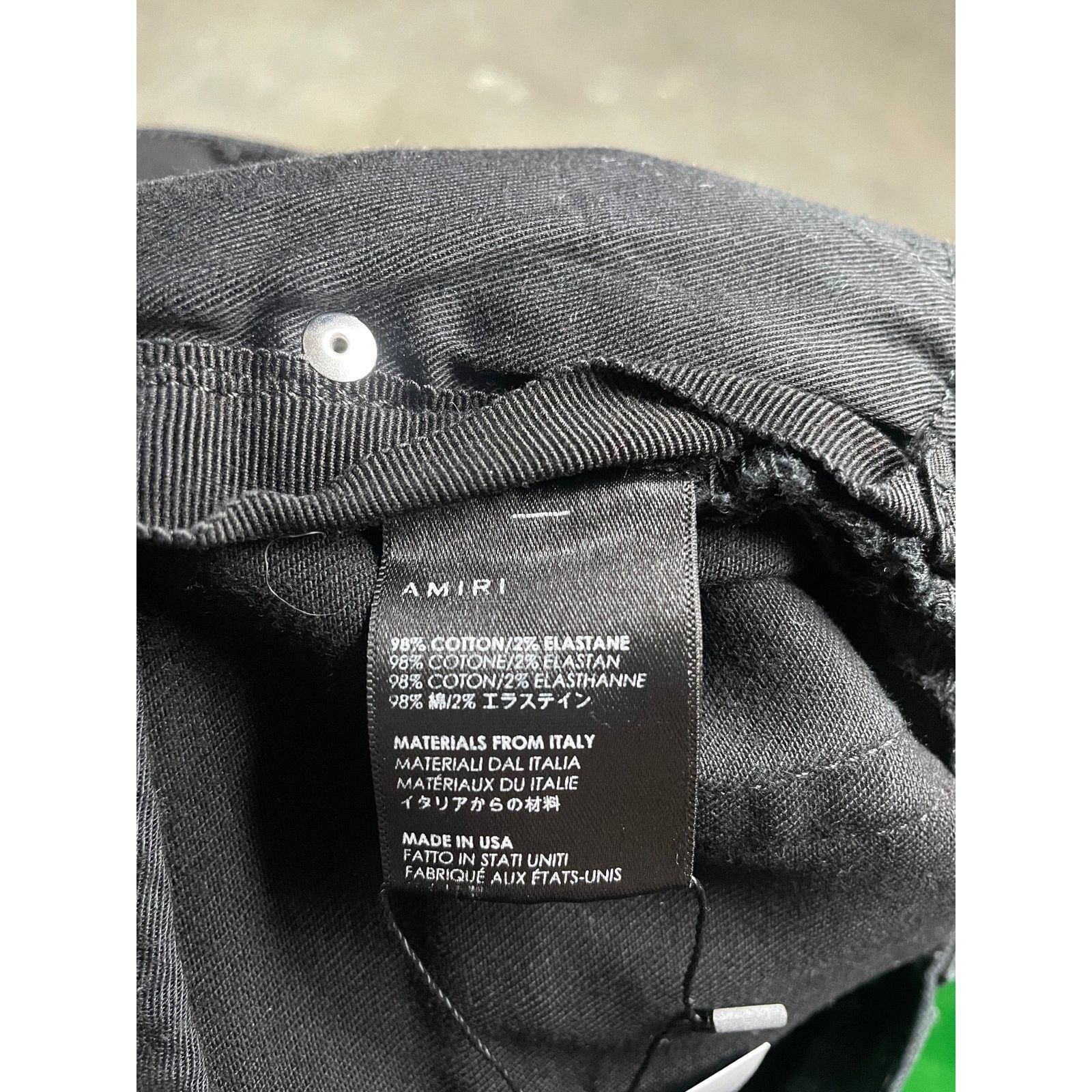 Amiri Amiri Jeans Black Wax Thrasher Used 34 Size US 34 / EU 50 - 5 Thumbnail