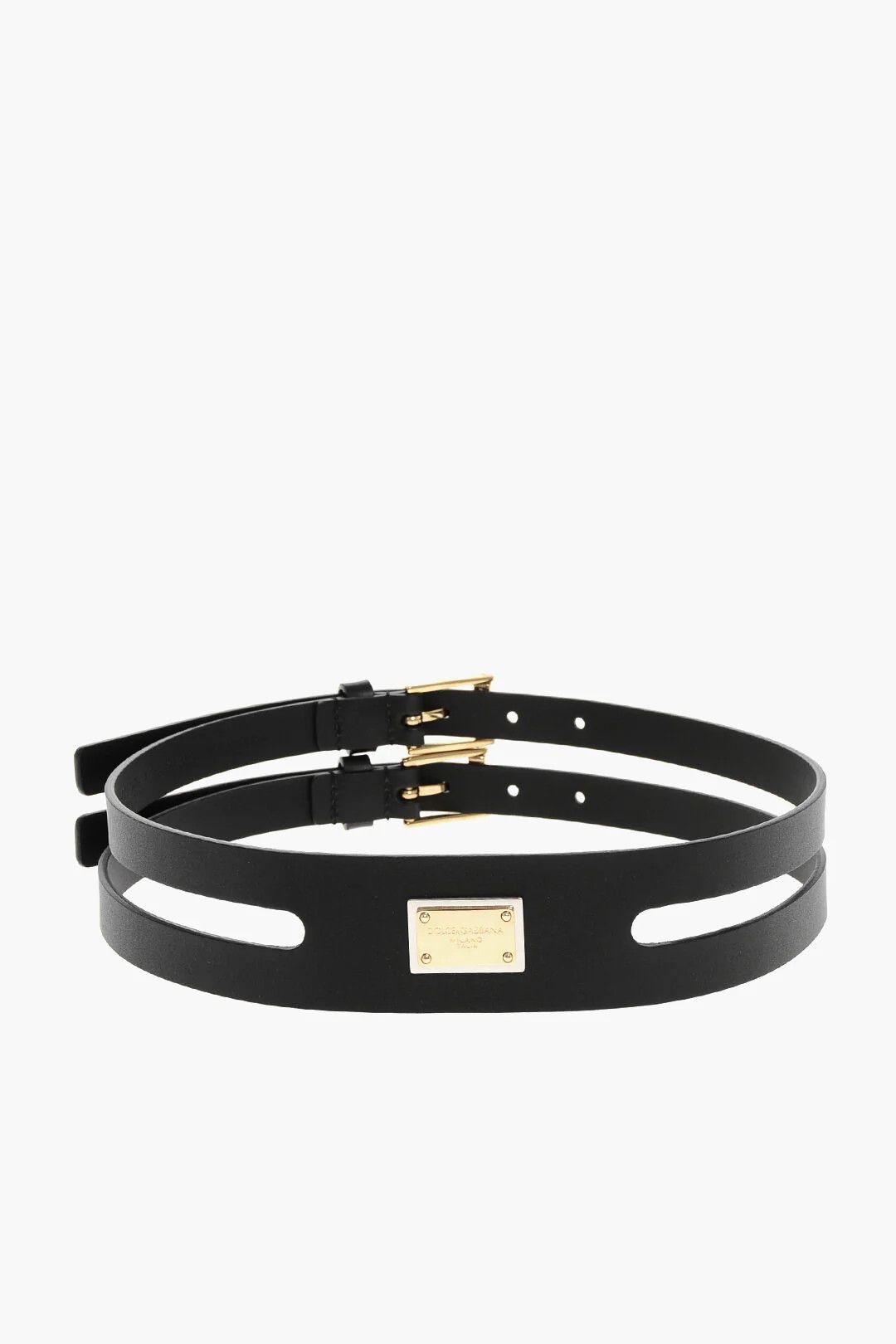 Dolce & Gabbana og1mm0426 Size: 90 / Leather Belt in Black Size ONE SIZE - 1 Thumbnail