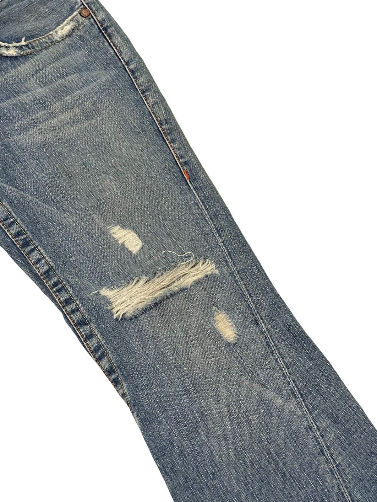Japanese Brand Flare Jeans True Religion USA Distress Boot Cut 8🟦2 Size US 30 / EU 46 - 7 Thumbnail