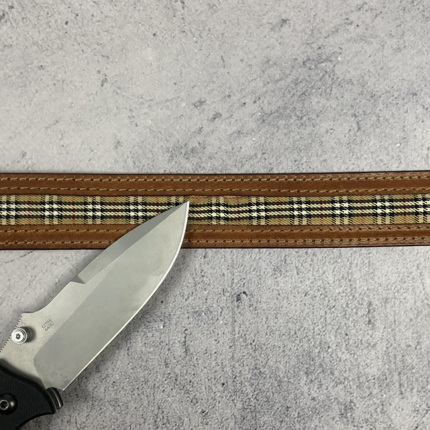 Burberry Vintage 90s Burberrys Nova Check Leather Belt Size ONE SIZE - 14 Thumbnail