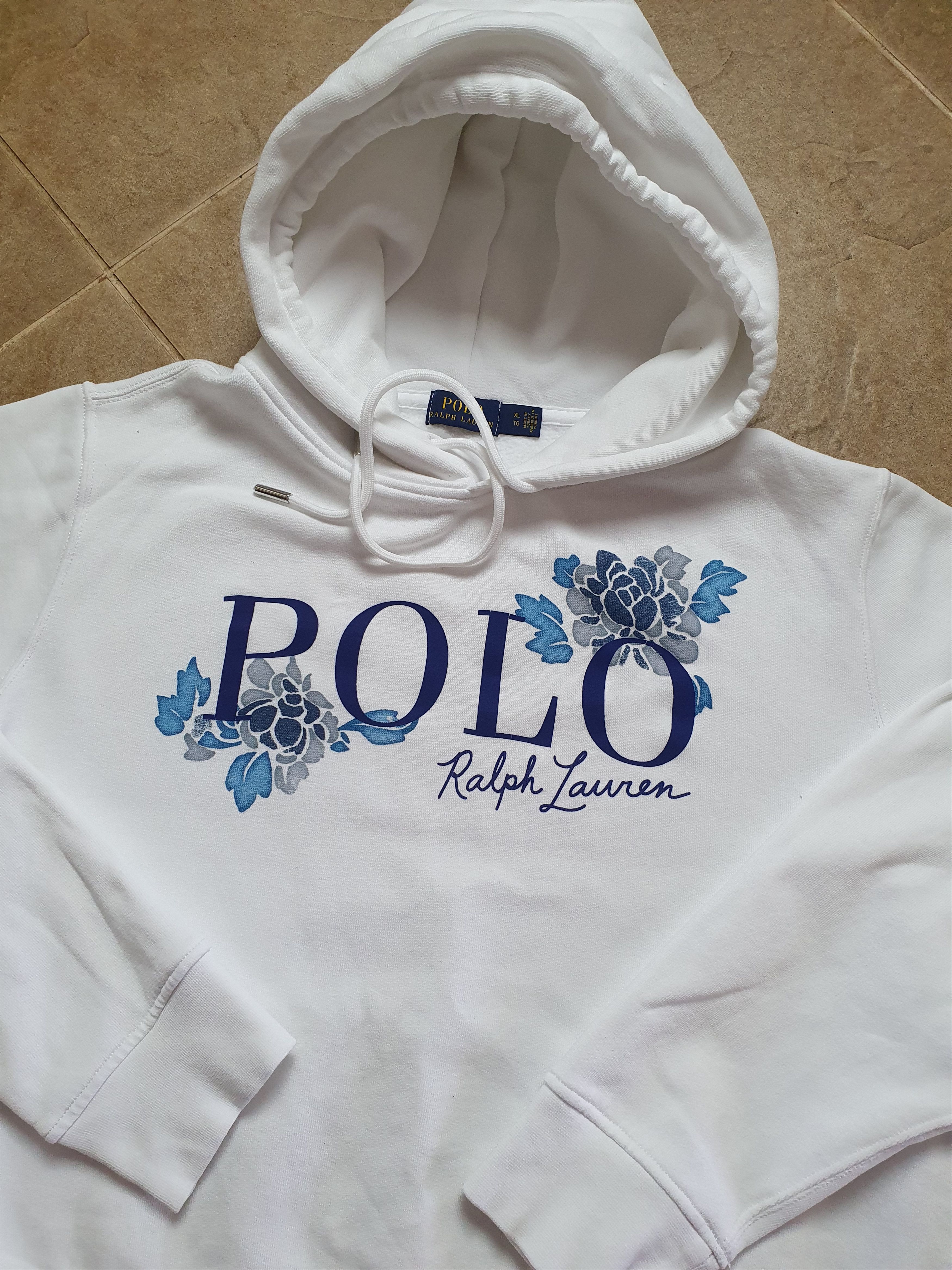 Polo Ralph Lauren Vintage White Polo Ralph Lauren Woman Big Logo Hoodie Size XL / US 12-14 / IT 48-50 - 11 Thumbnail