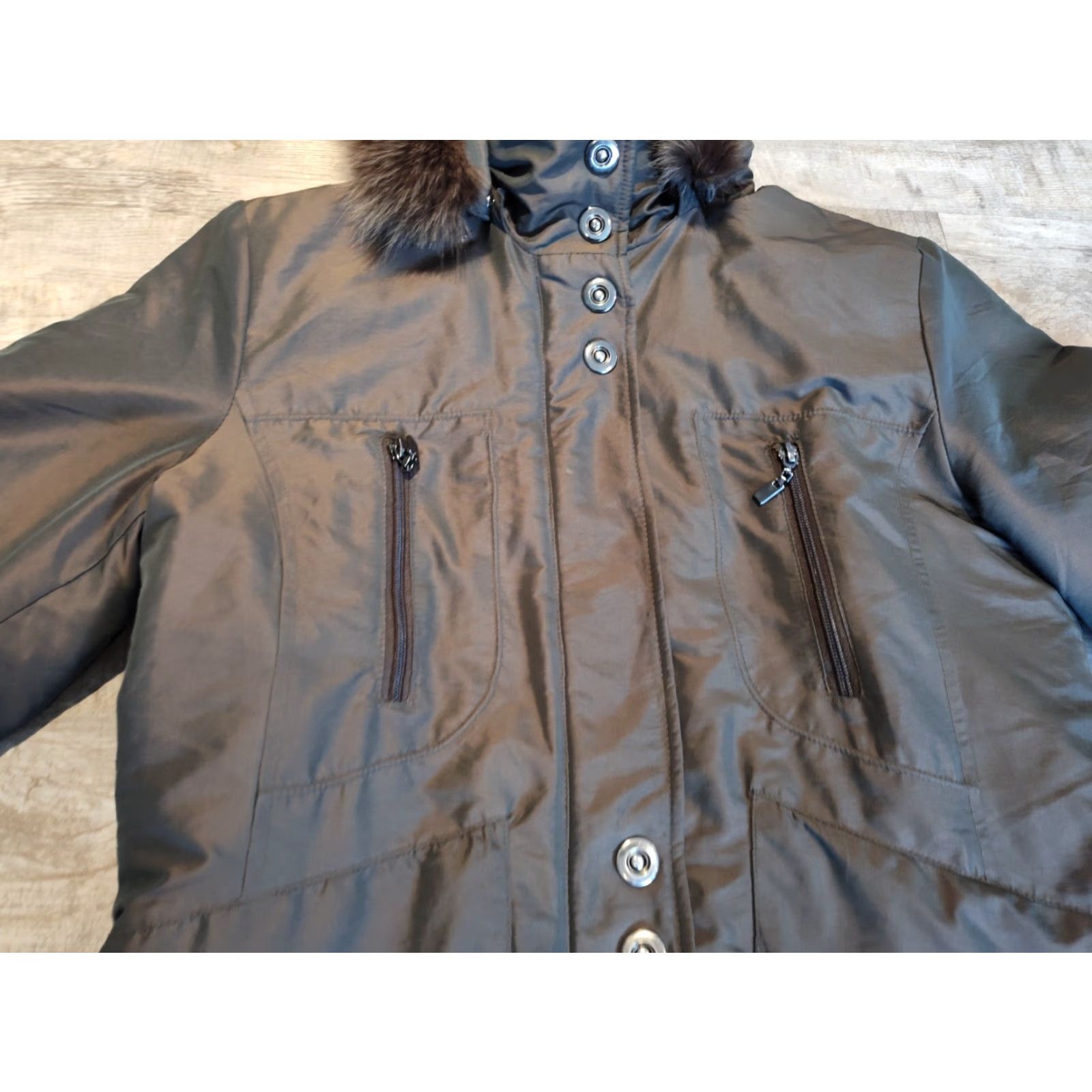 Pendleton Pendleton Women's M Jacket Parka Dyed Fox Fur Hood Quilted Lined Size M / US 6-8 / IT 42-44 - 3 Thumbnail