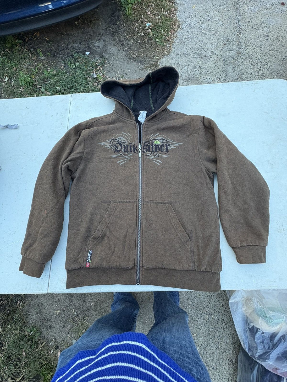 Quicksilver Vintage Y2k QuickSilver Hoodie Brown Size US M / EU 48-50 / 2 - 1 Thumbnail
