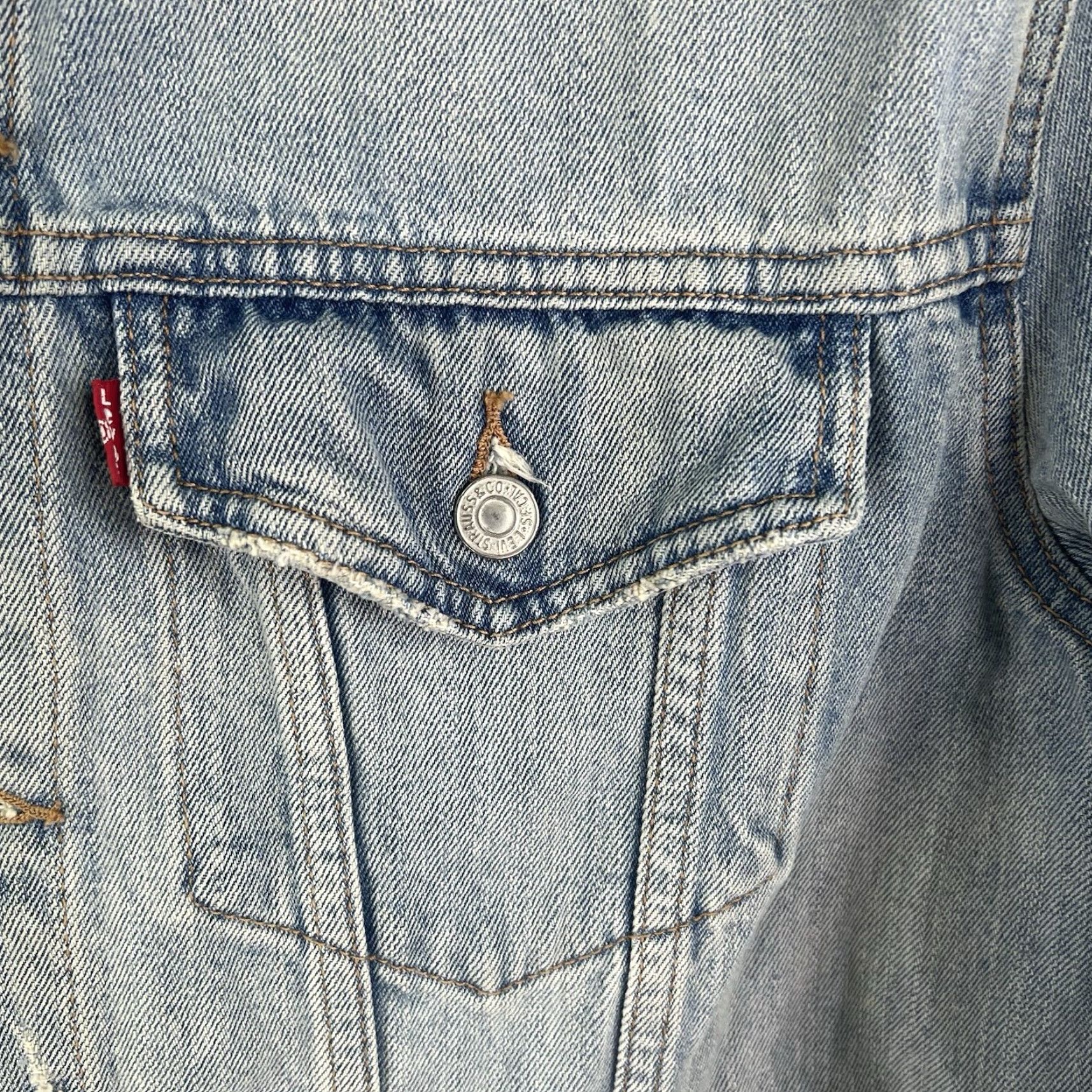Levi's Levi's Trucker Jacket Denim Blue Mens XL 80s Size US XL / EU 56 / 4 - 3 Thumbnail