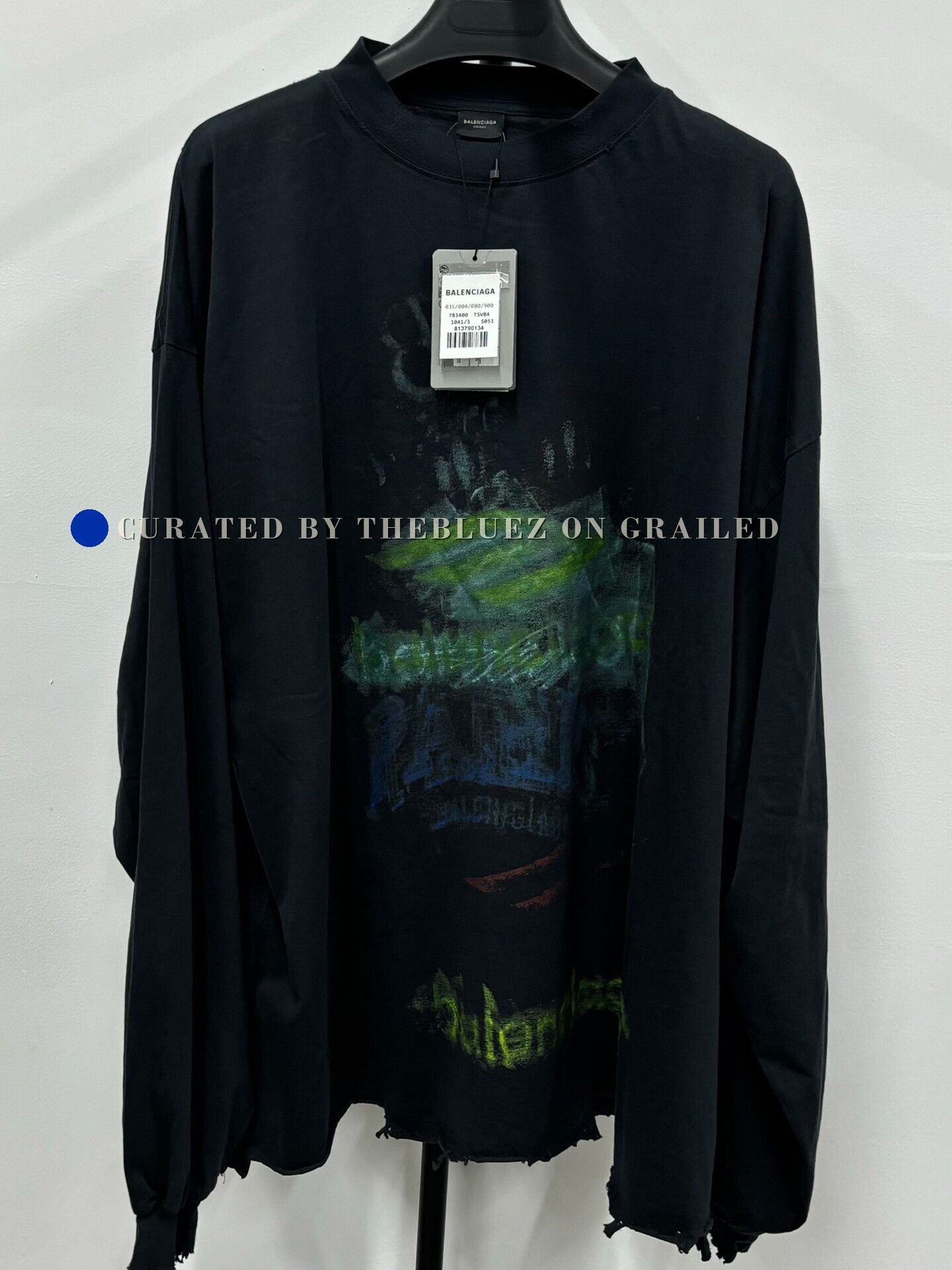 Balenciaga Balenciaga SS25 Georgia Night Longsleeve T-shirt | Grailed