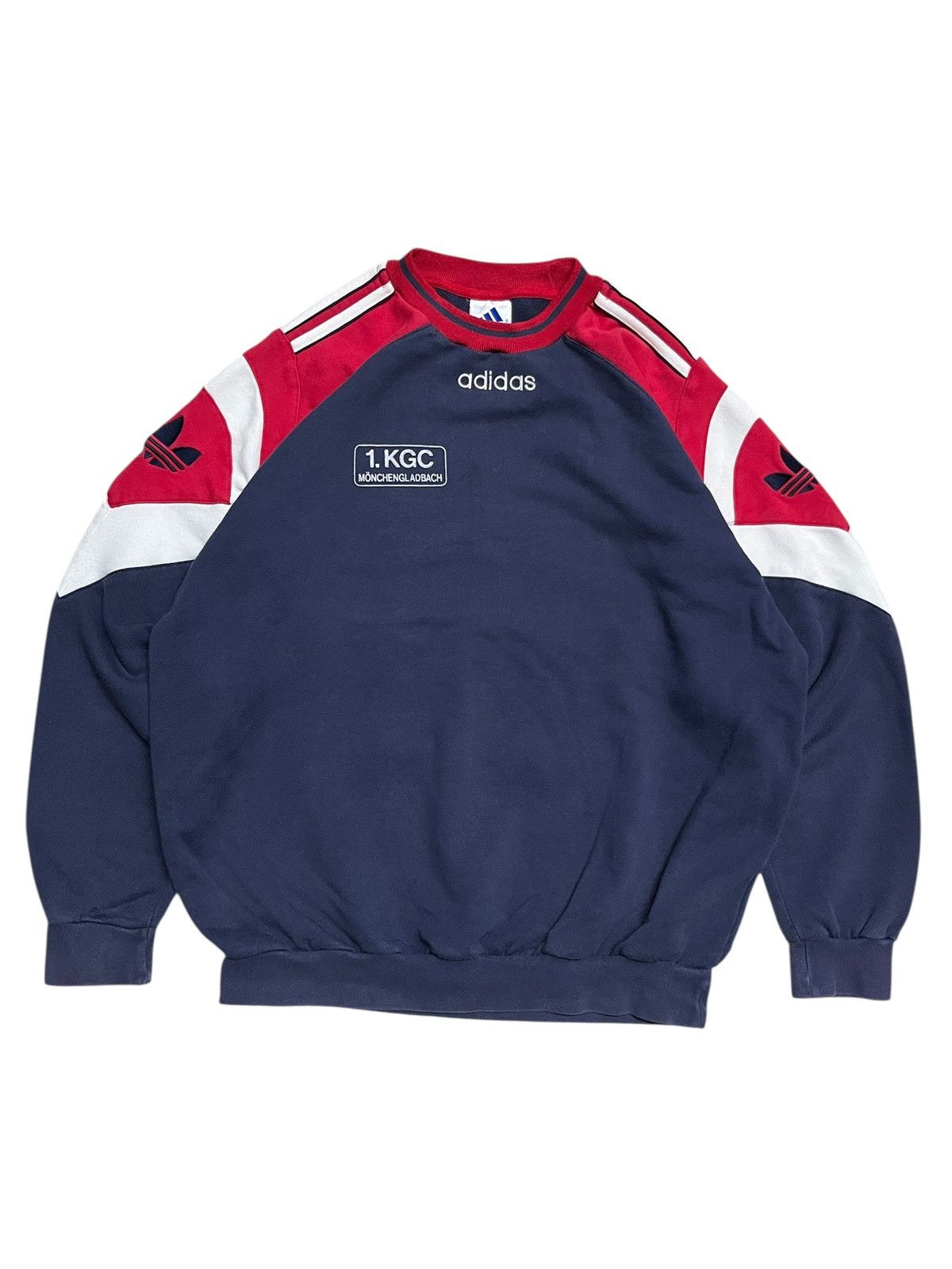Adidas 1990s Vintage Adidas German Sillmans Sweatshirt Size US XL / EU 56 / 4 - 1 Thumbnail