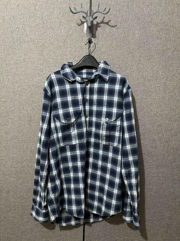 DSQUARED2 Color Block Cotton Plaid Shirt 0089