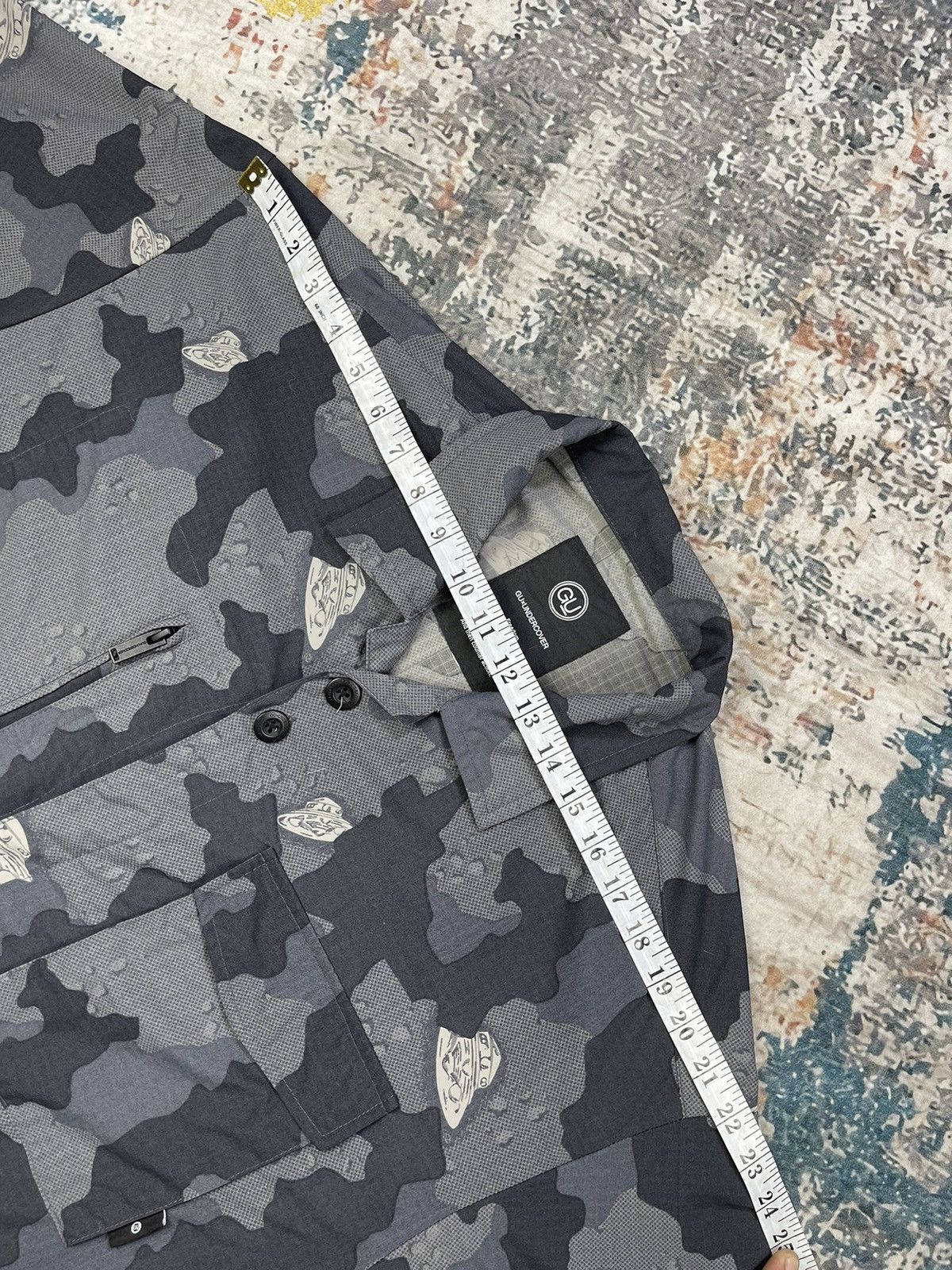 GU × Undercover GU x Undercover Oversized Ripstop Fatigue Overshirt Size US L / EU 52-54 / 3 - 12 Thumbnail