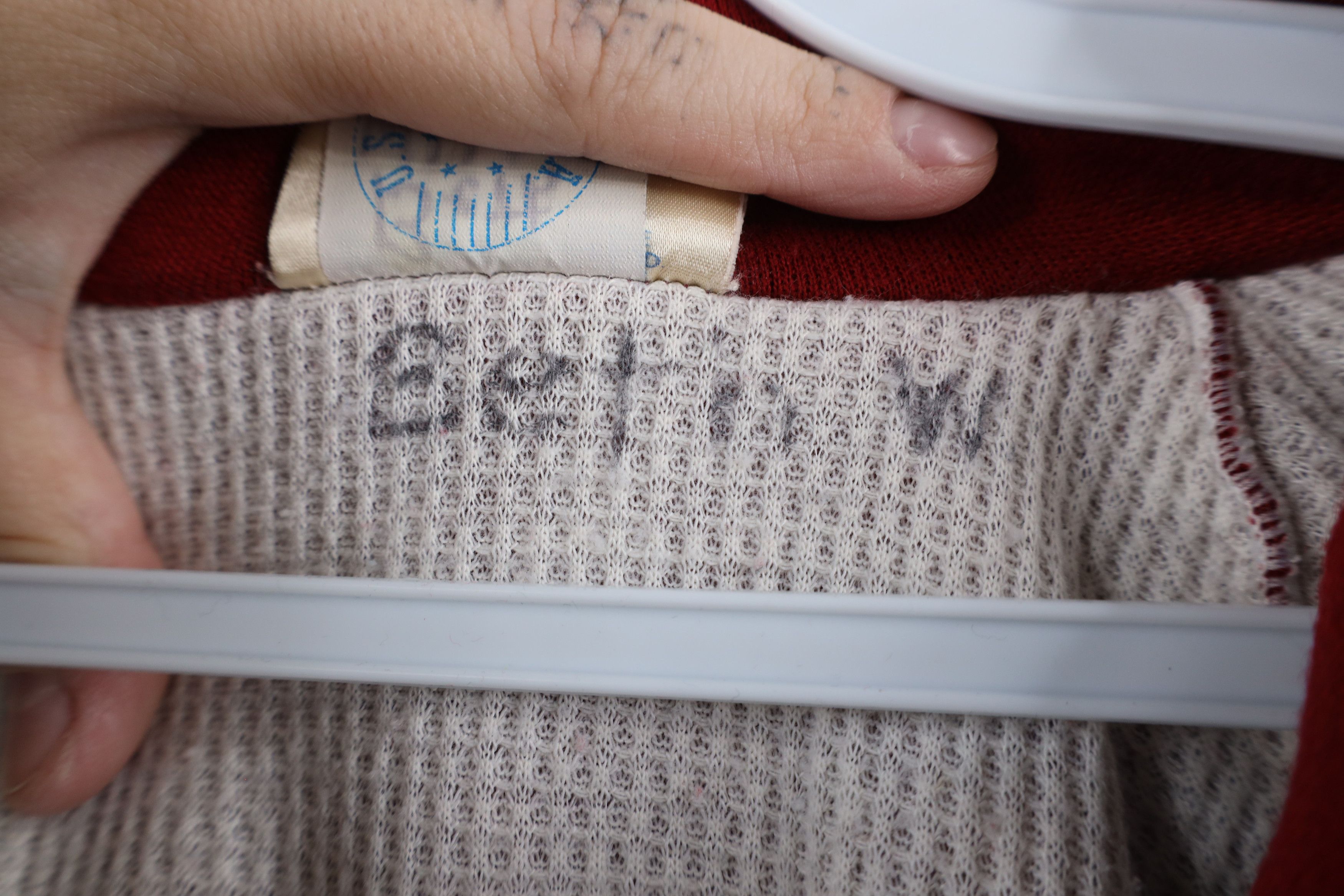 Vintage Vintage 70s Streetwear Thermal Waffle Knit Lined Hoodie USA Size ONE SIZE - 10 Thumbnail