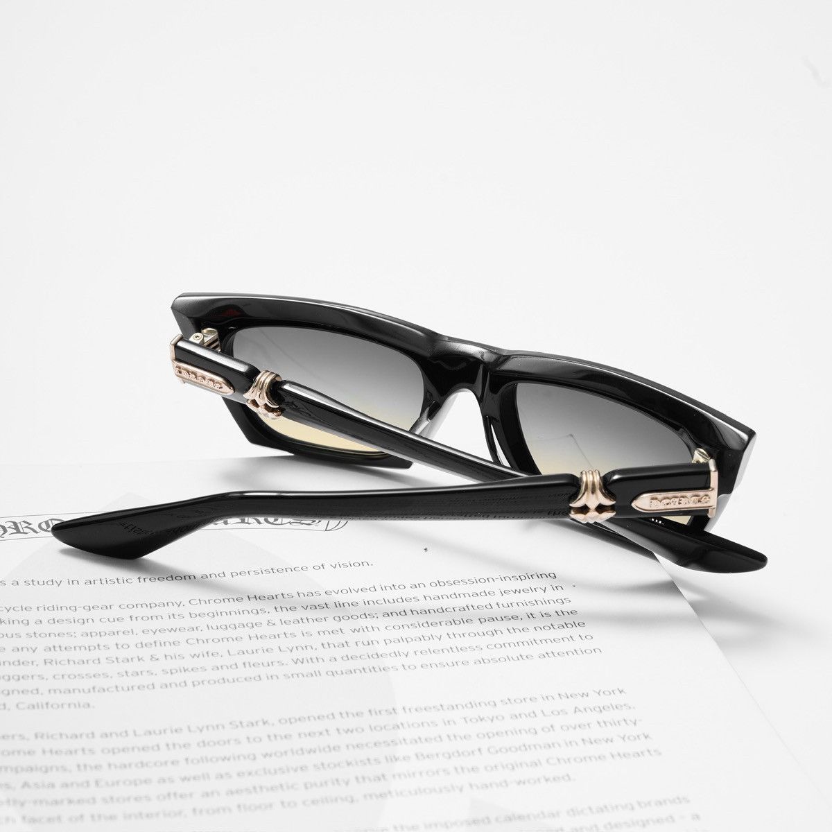 Chrome Hearts CHROME HEARTS CLITERALLY BLACK -18KGP SUNGLASSES Size ONE SIZE - 7 Thumbnail