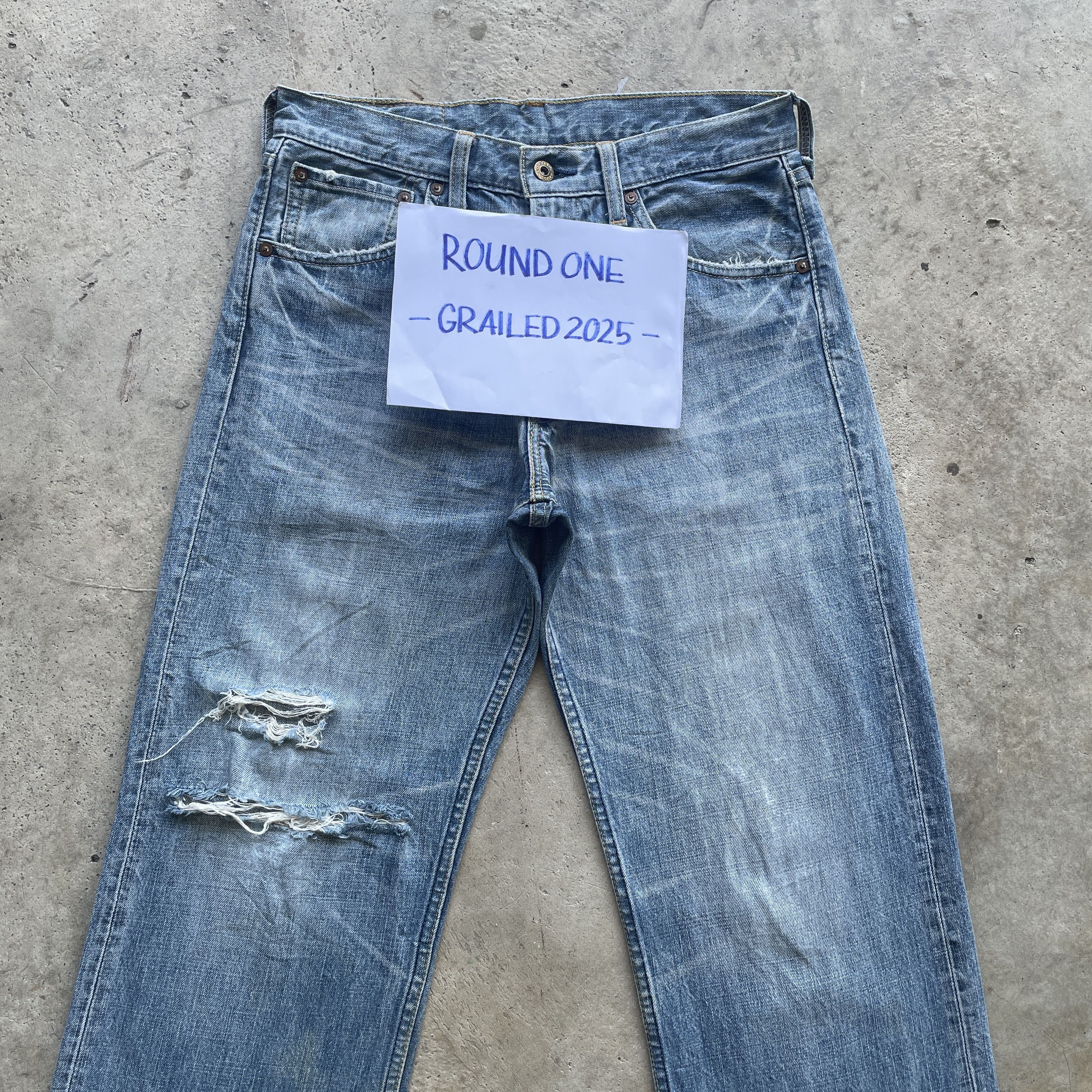 Levi's Vintage Clothing VINTAGE LEVI’S 503 DISTRESSED FADED DENIM JEANS PANTS W30 Size US 30 / EU 46 - 3 Thumbnail
