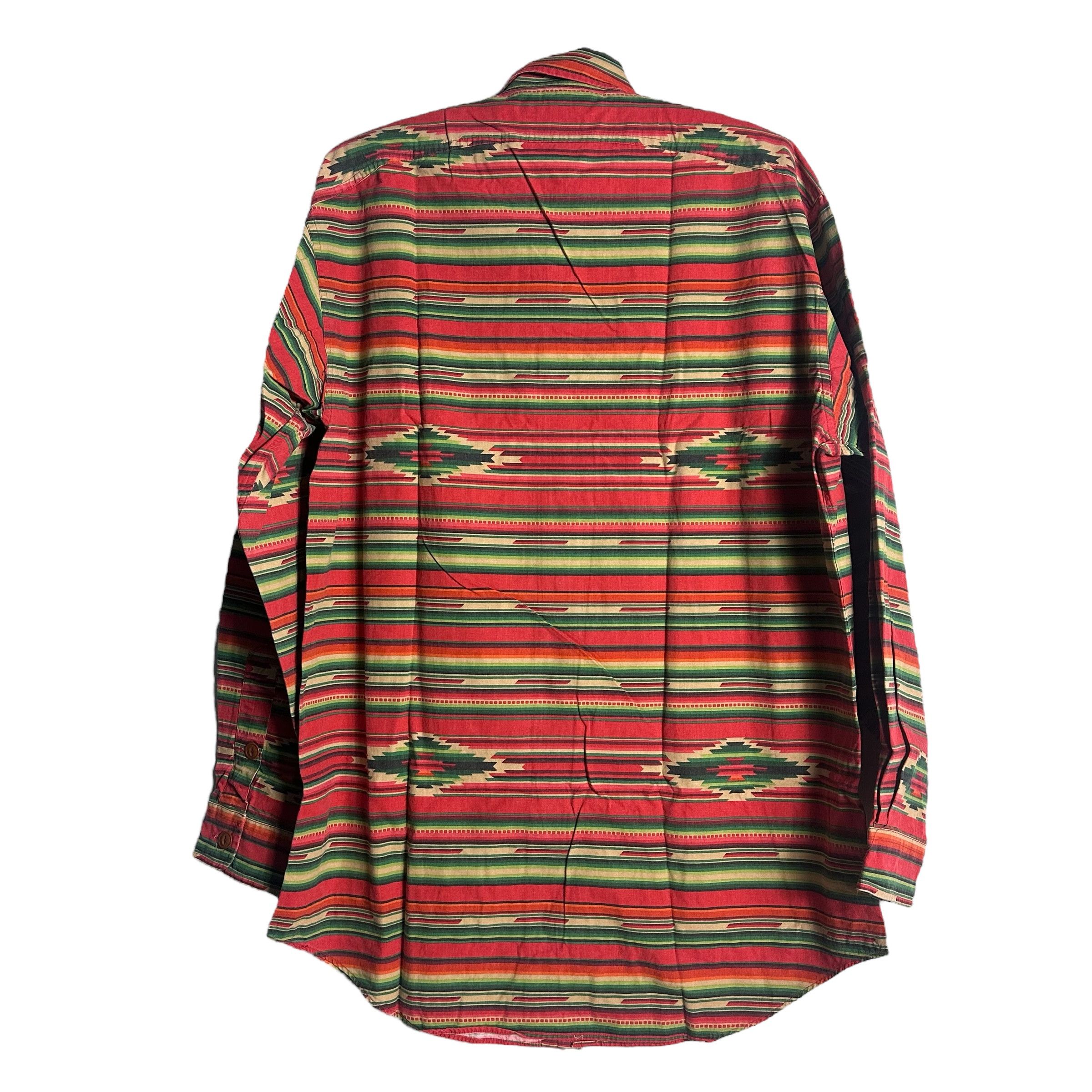 Polo Ralph Lauren 🔥RARE🔥Vtg Polo Ralph Lauren Native Border Button Up Shirt Size US M / EU 48-50 / 2 - 3 Thumbnail