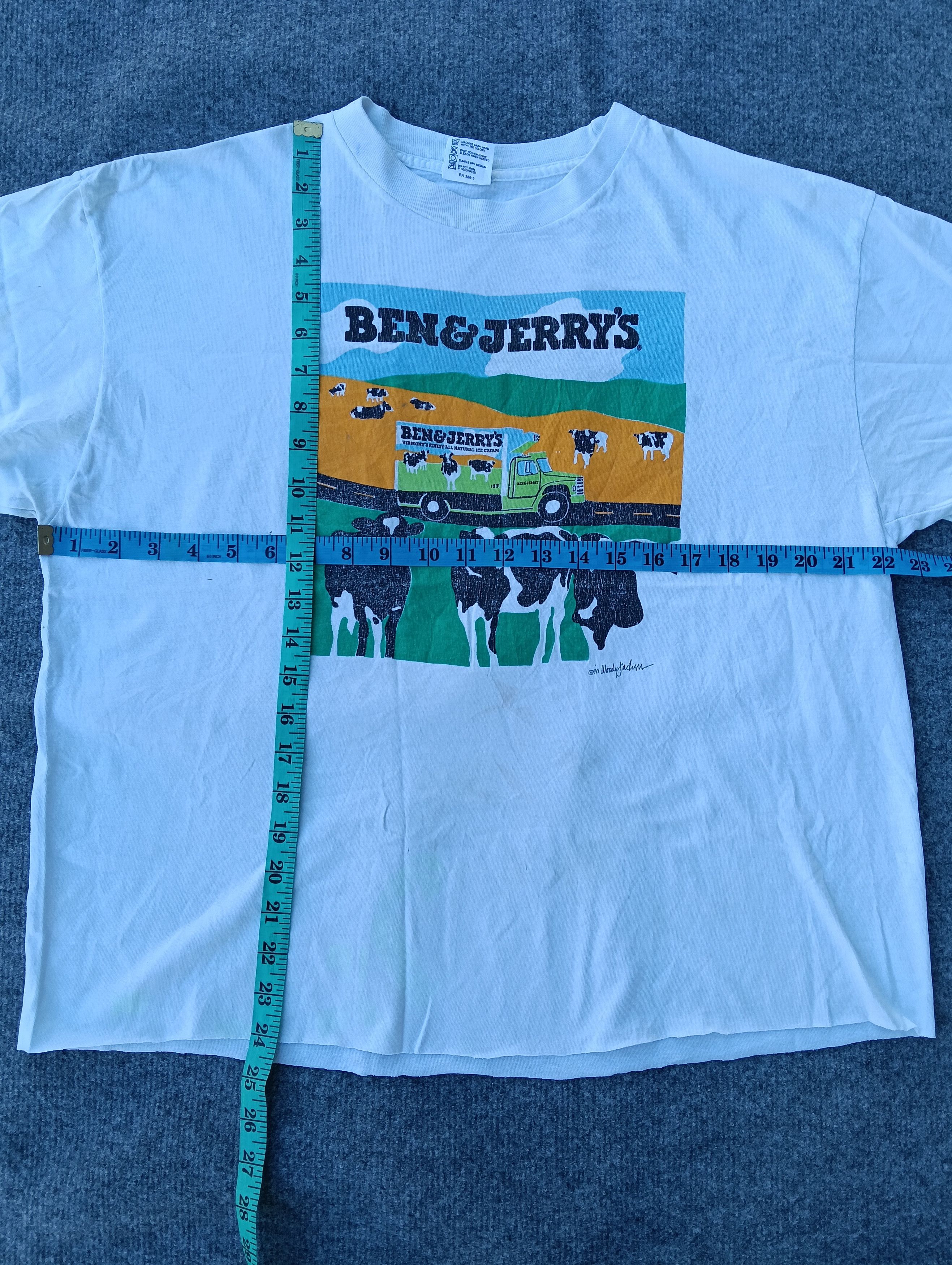 Vintage Vintage 90s Ben & Jerry's.The bottom has been cut off. Size US XL / EU 56 / 4 - 5 Thumbnail