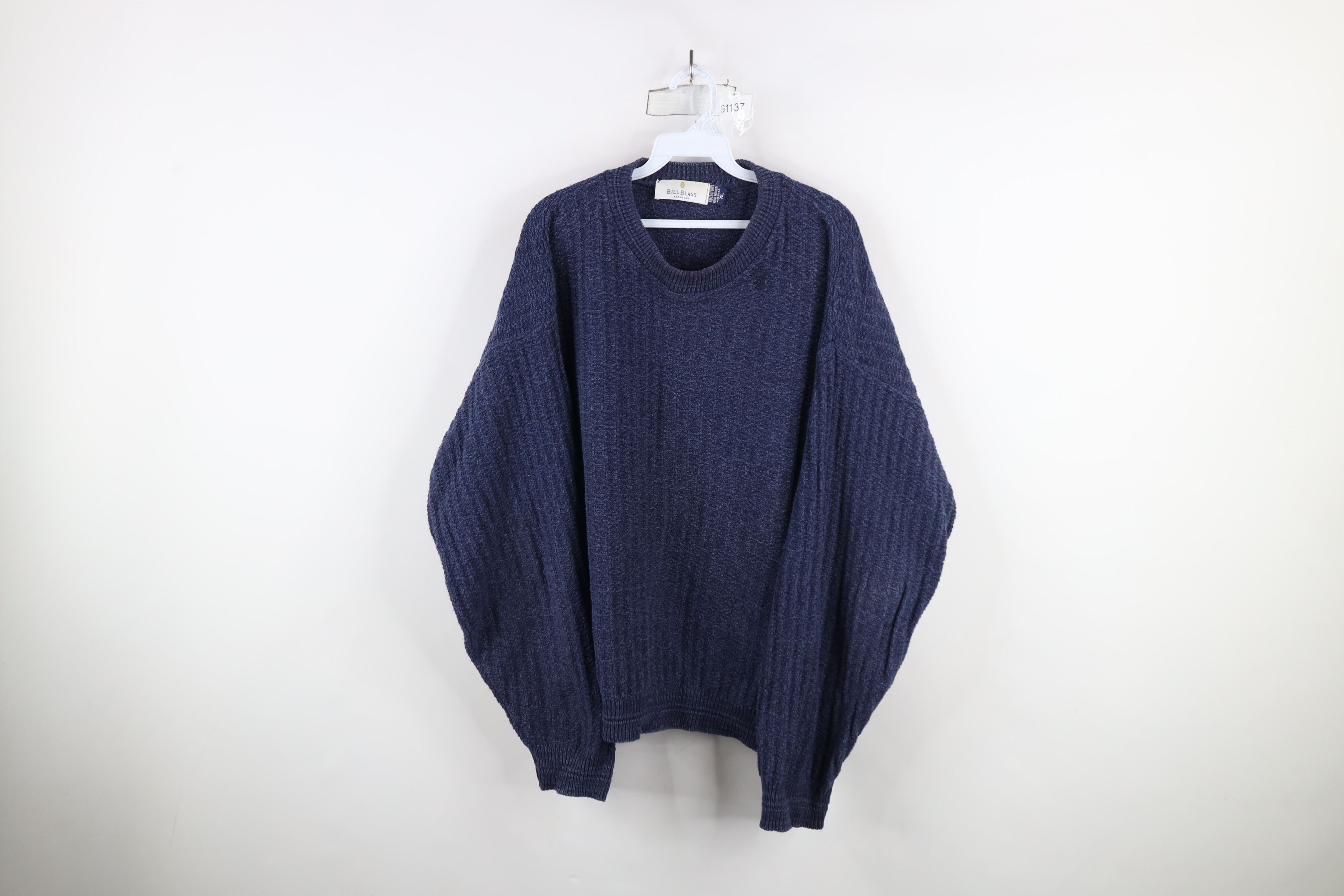 Vintage Vintage 90s Streetwear Heavyweight Framed Knit Sweater USA Size US XL / EU 56 / 4 - 1 Thumbnail