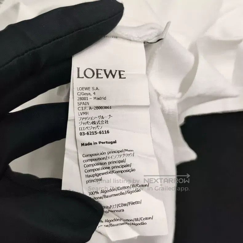 Loewe Loewe White Logo Short Sleeve Size M / US 6-8 / IT 42-44 - 5 Thumbnail