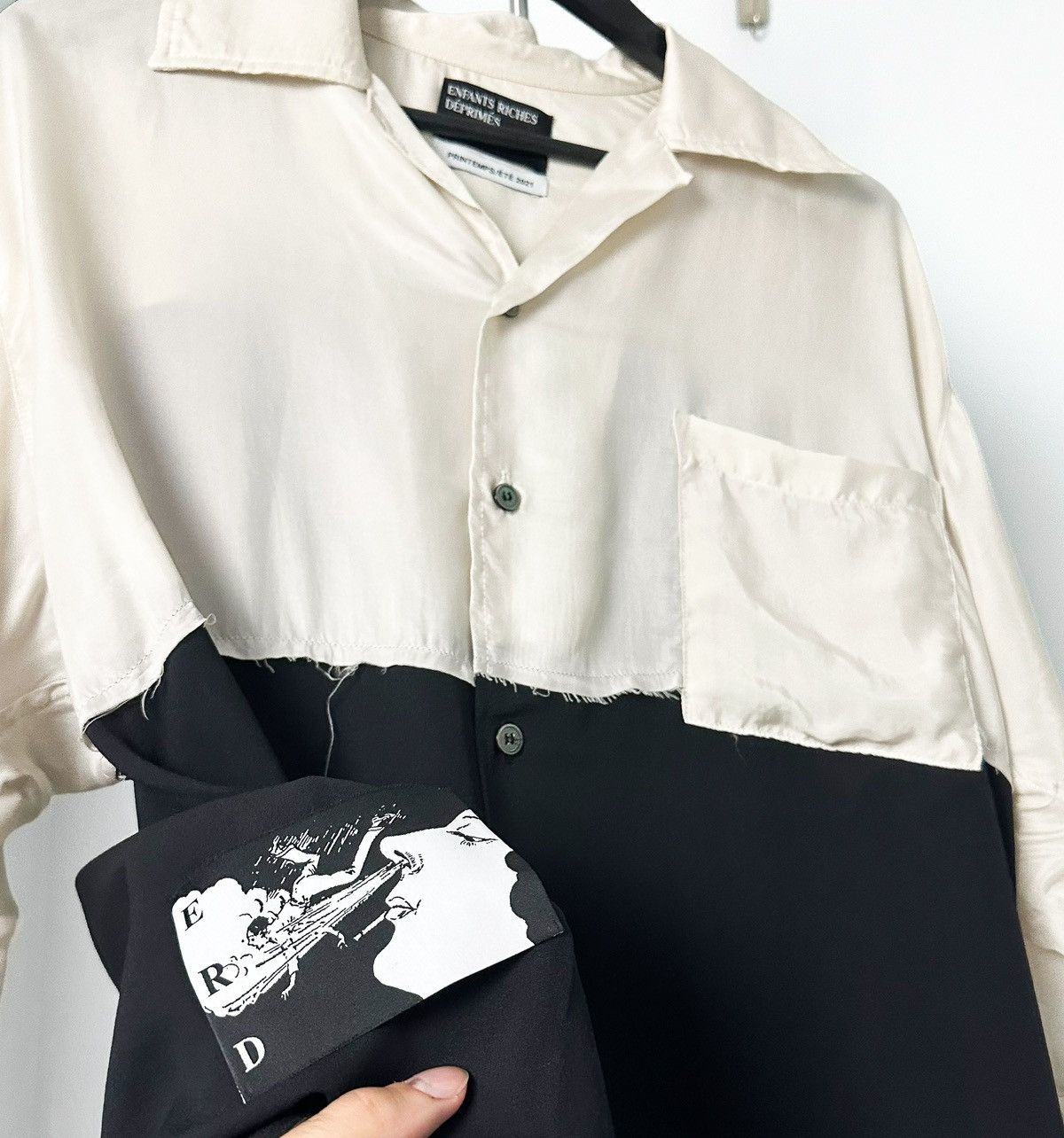 Enfants Riches Deprimes ERD Silk Patch Button Up Shirt Size US M / EU 48-50 / 2 - 2 Thumbnail