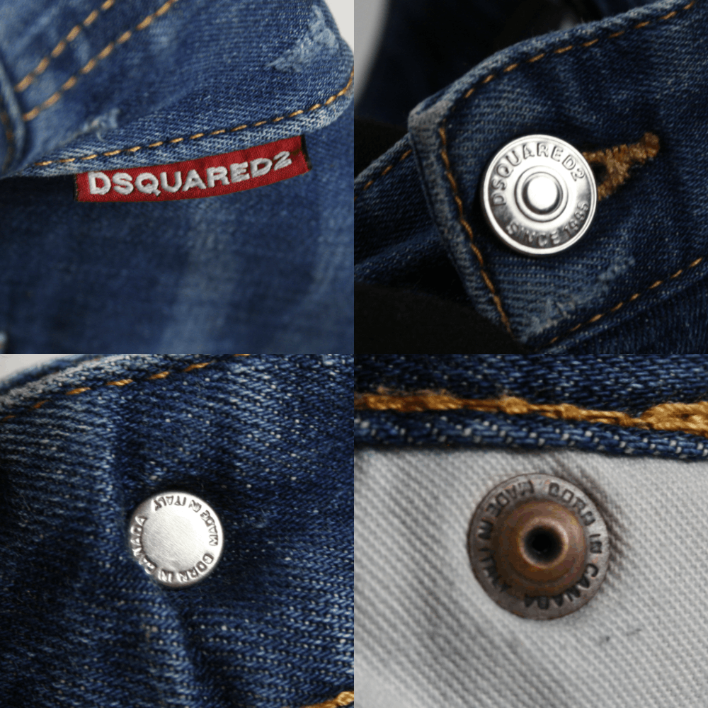Dsquared2 Sexy Twist Painter Cropped Y2K Distressed Jeans Size US 30 / EU 46 - 9 Thumbnail